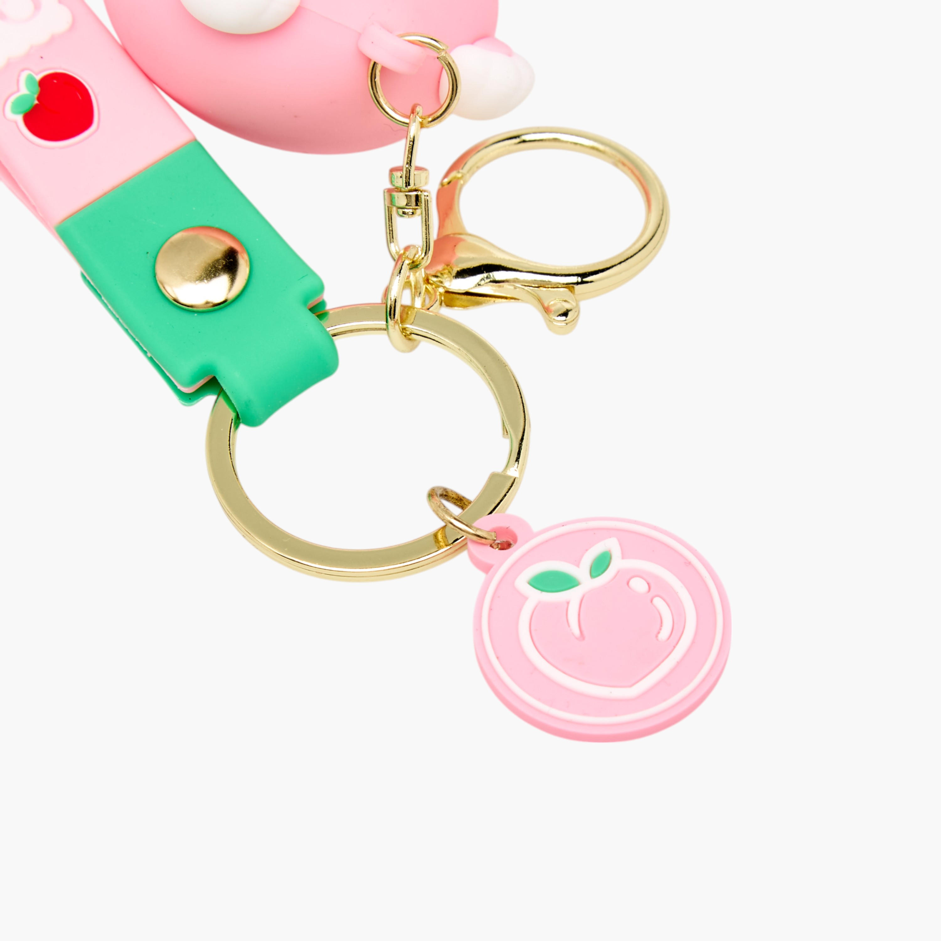 Bear Keychain with Strap and Hook-girls-accessories-keyringsandbagcharms-image-4