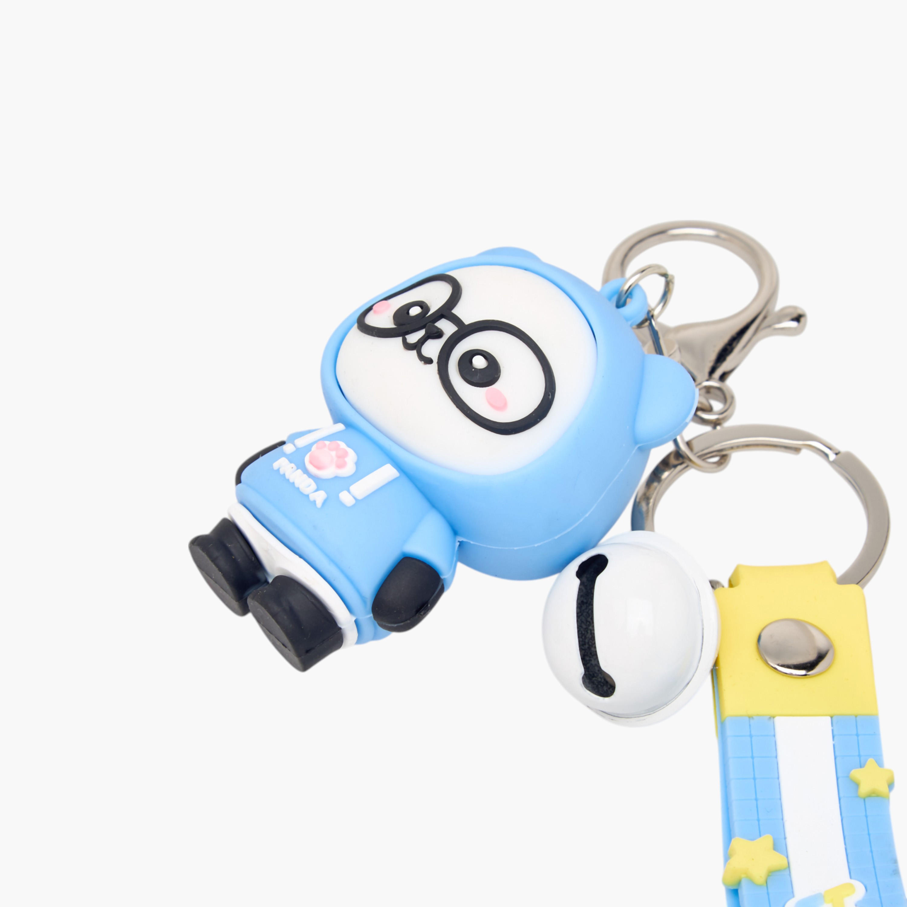 Panda Keychain with Strap and Hook-girls-accessories-keyringsandbagcharms-image-3