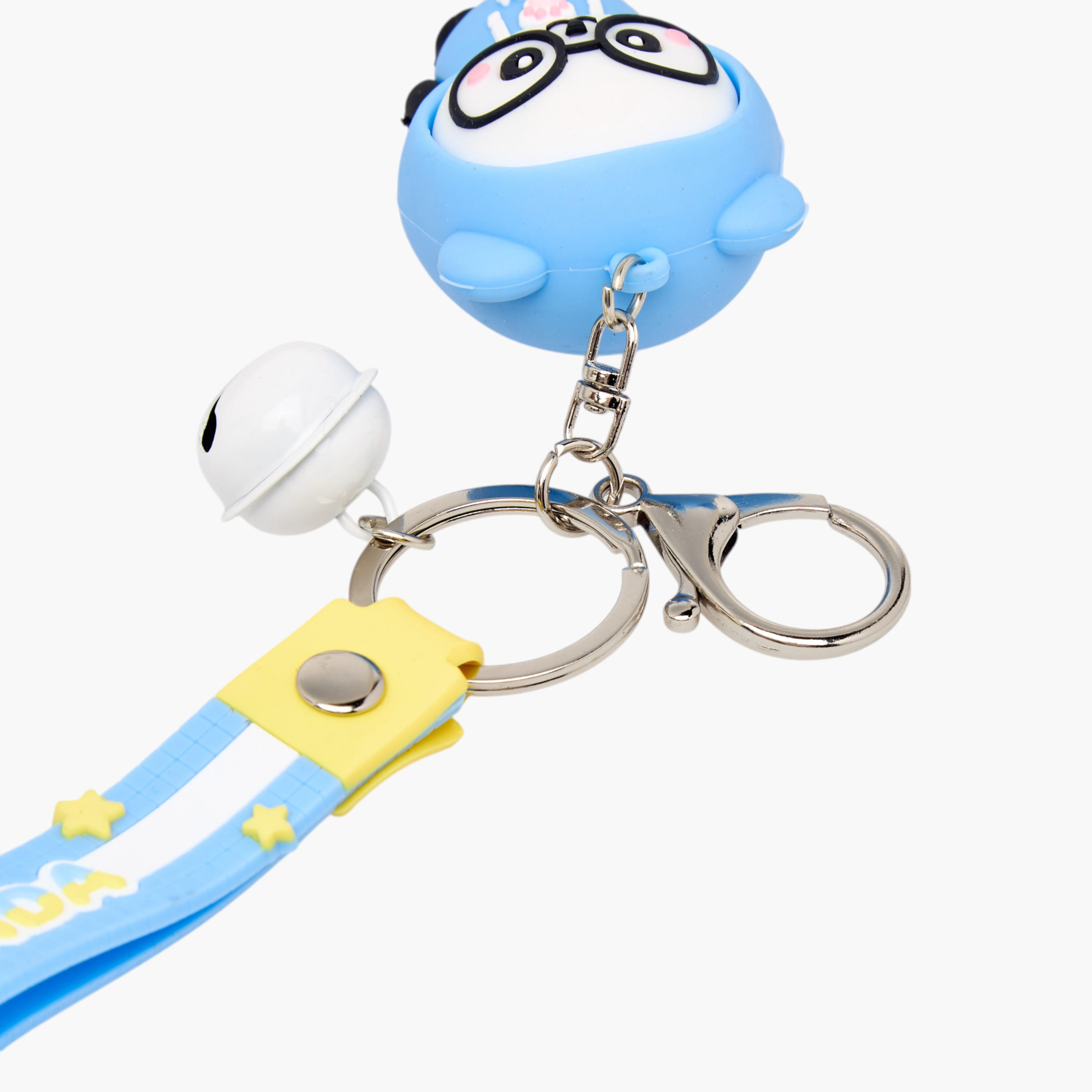 Panda Keychain with Strap and Hook-girls-accessories-keyringsandbagcharms-image-4