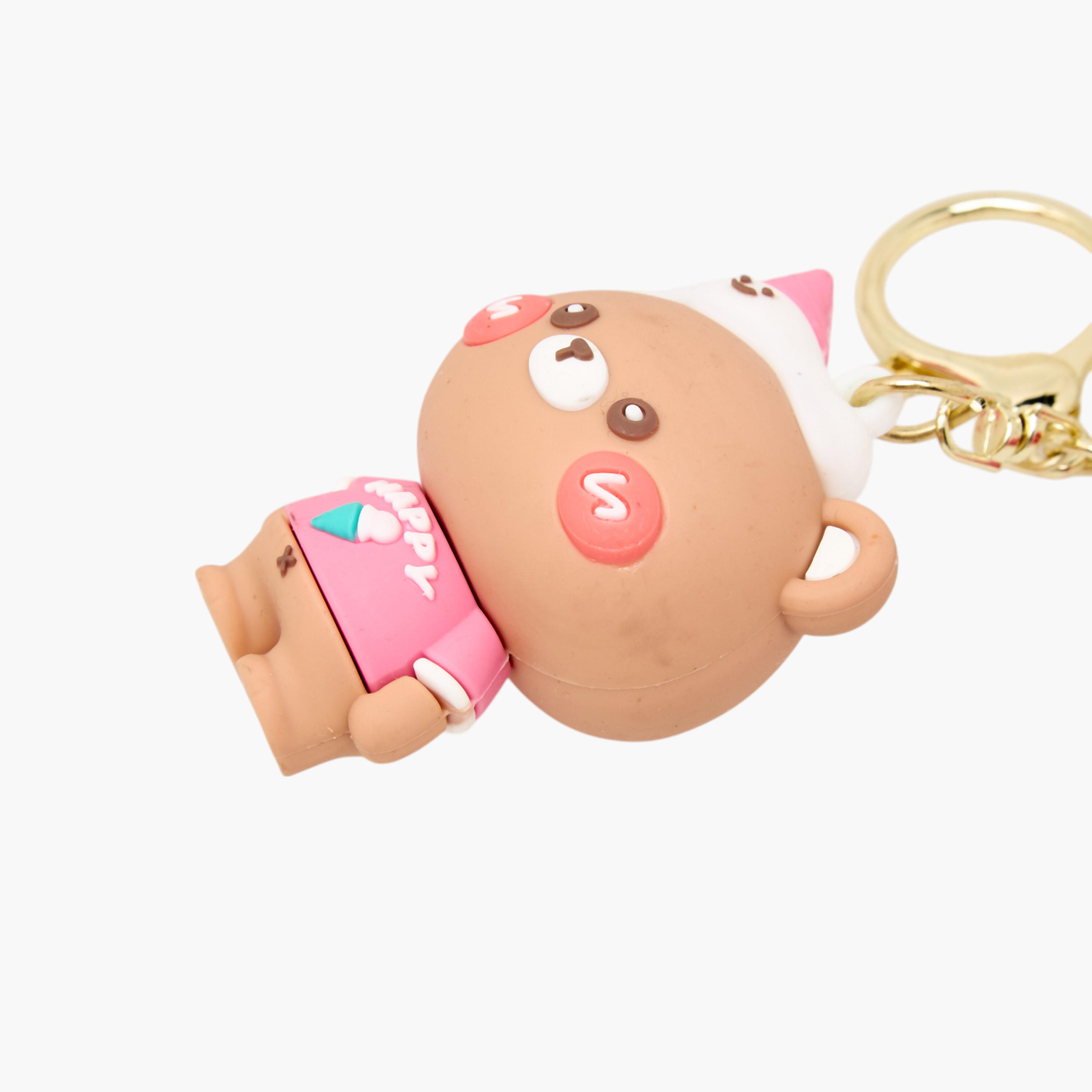 Bear Keychain with Strap and Hook-girls-accessories-keyringsandbagcharms-image-4