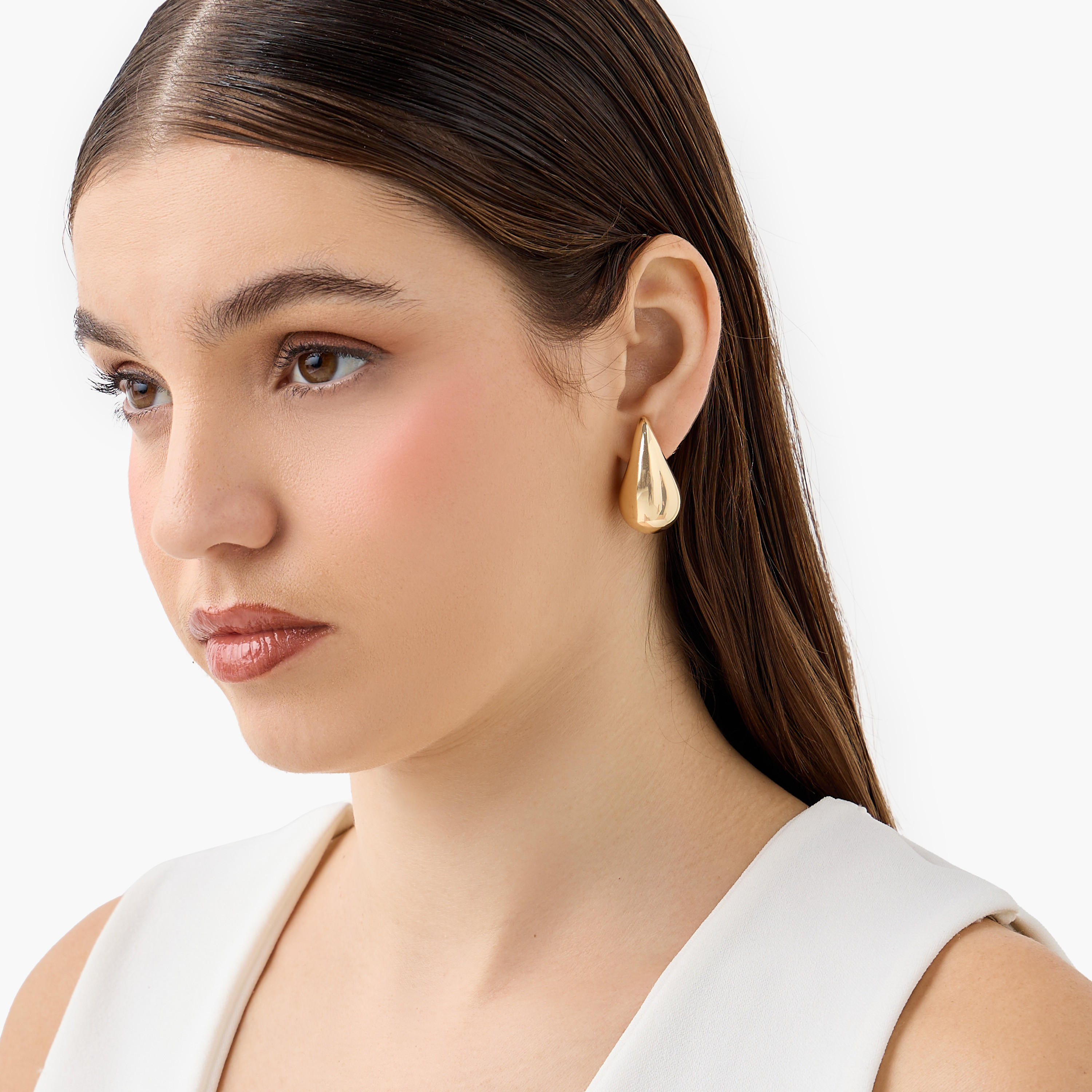 Teardrop Shape Earrings with Pushback Closure-women-watchesandjewellery-jewellery-earrings-image-2