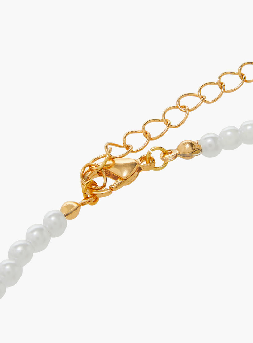 Embellished Cubic Zirconia Pearl Necklace with Lobster Clasp Closure-women-watchesandjewellery-jewellery-necklacesandpendants-image-5