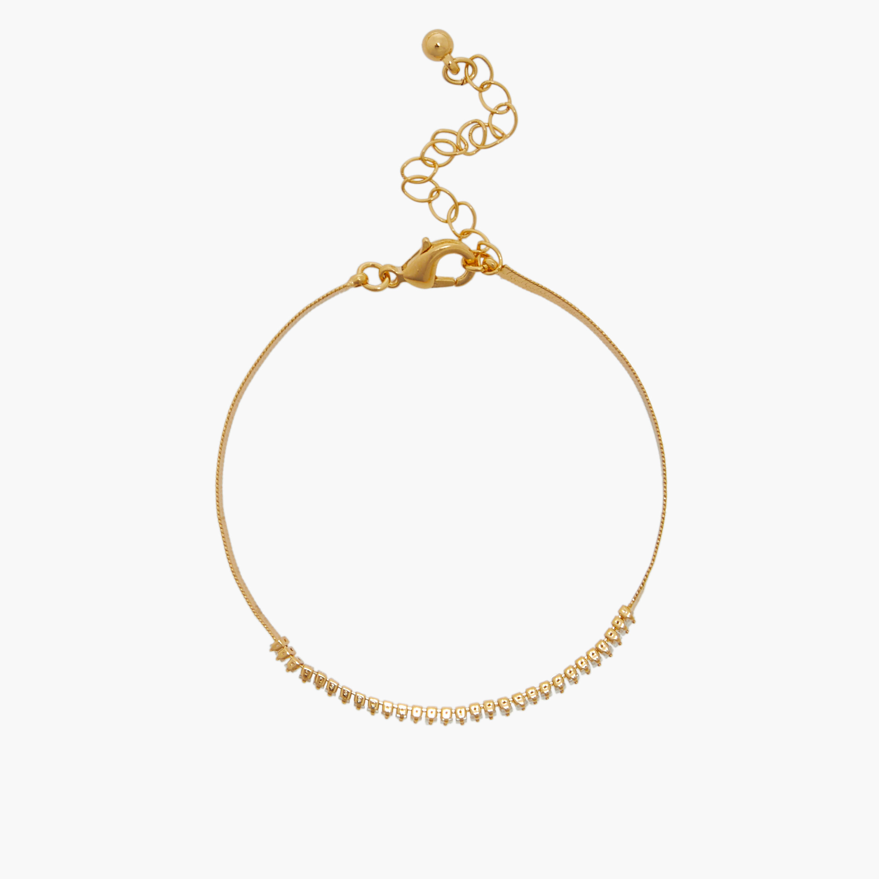 أسورة مزينة بمكعب زركونيا ومشبك إغلاق-women-watchesandjewellery-jewellery-banglesandbracelets-image-3