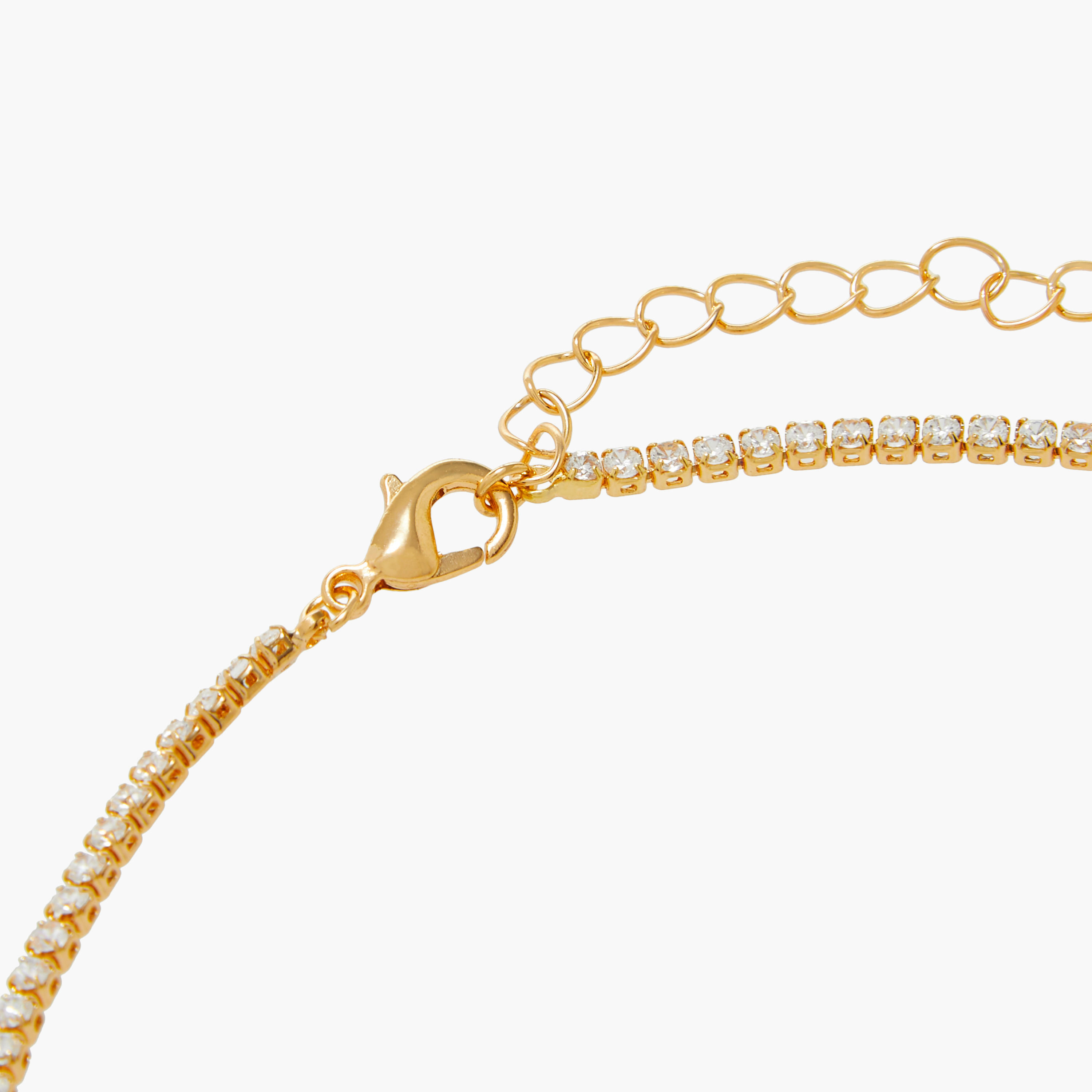 قلادة بحُلي متدلية ومشبك إغلاق وتزيينات أحجار الزركونيا-women-watchesandjewellery-jewellery-necklacesandpendants-image-4