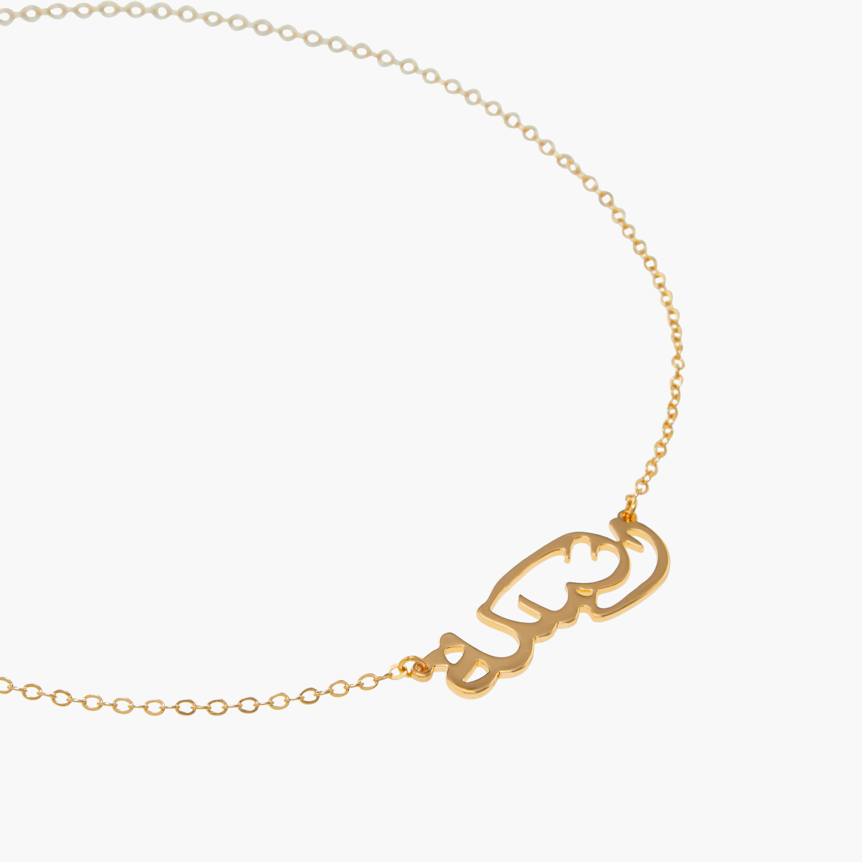 Metallic Arabic Pendant Necklace with Lobster Clasp Closure-women-watchesandjewellery-jewellery-necklacesandpendants-image-3