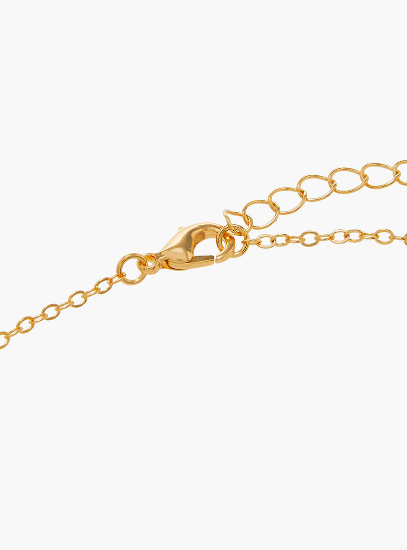 Metallic Arabic Pendant Necklace with Lobster Clasp Closure-women-watchesandjewellery-jewellery-necklacesandpendants-image-4