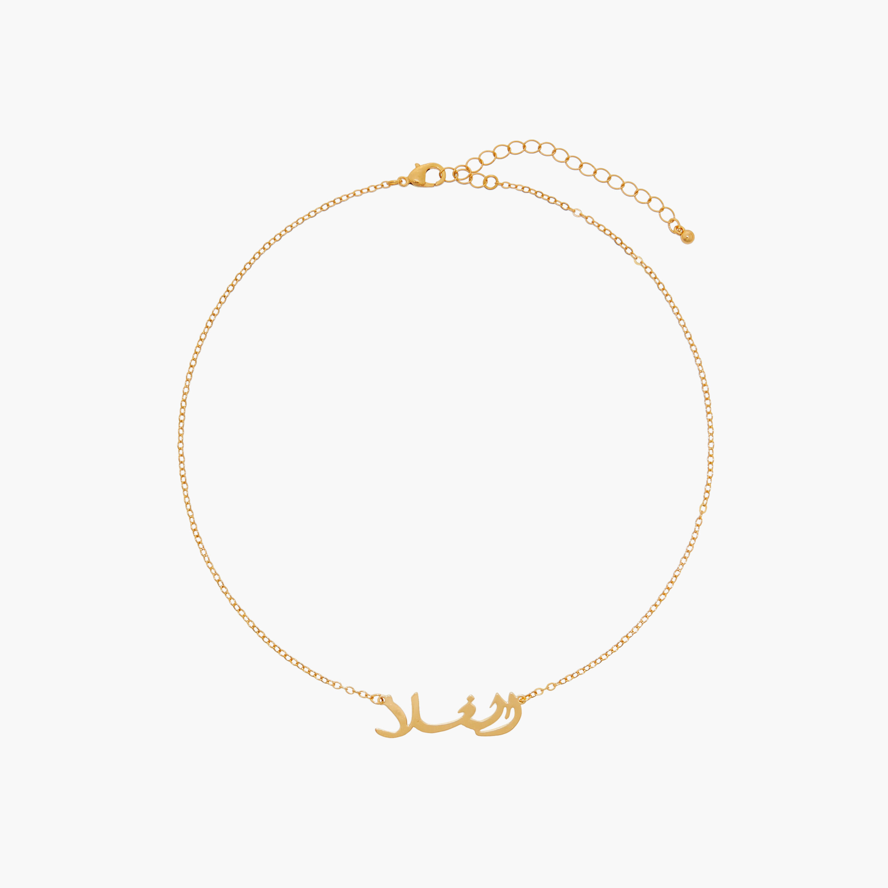Arabic Pendant Necklace with Lobster Clasp Closure-women-watchesandjewellery-jewellery-necklacesandpendants-image-1