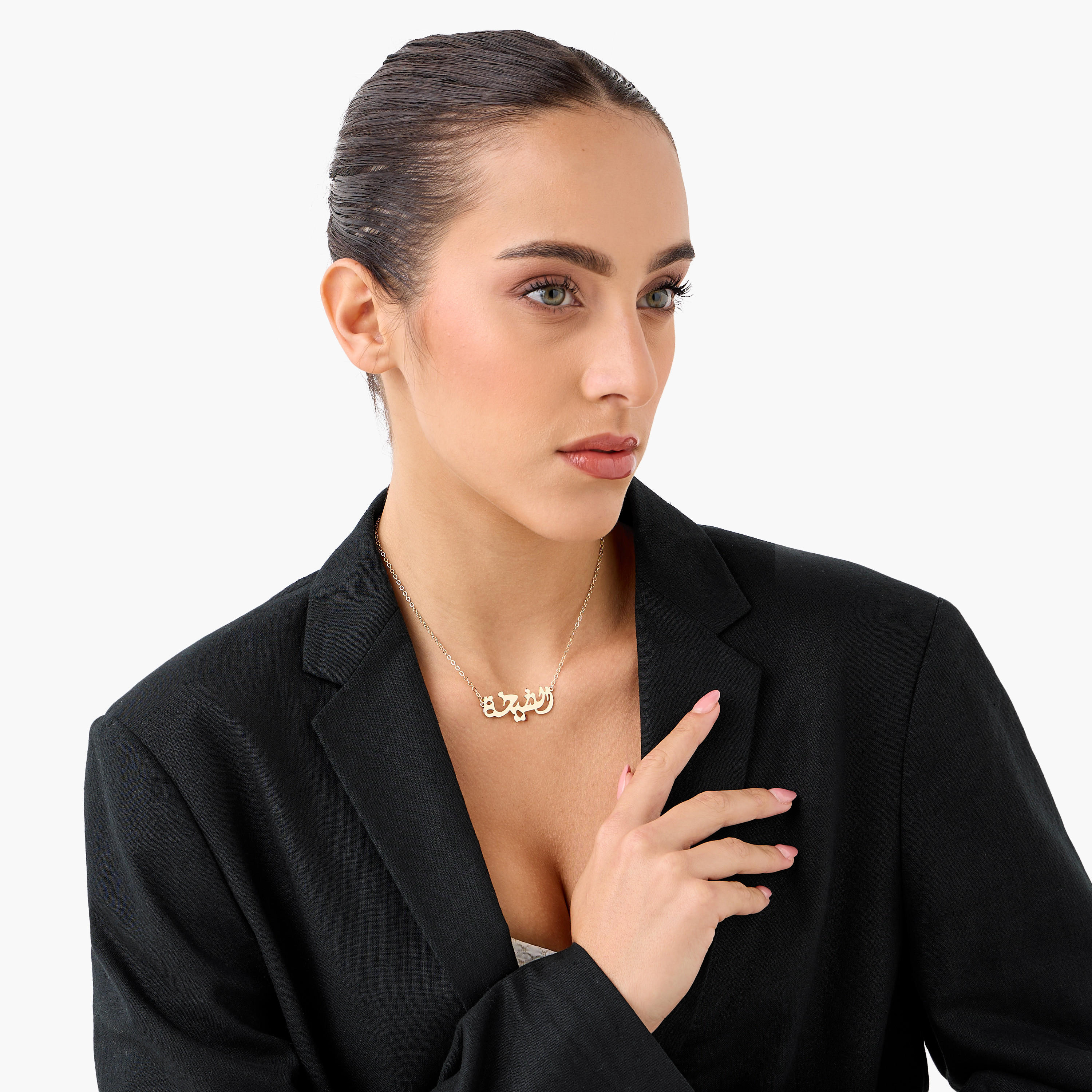 Arabic Pendant Necklace with Lobster Clasp Closure-women-watchesandjewellery-jewellery-necklacesandpendants-image-2