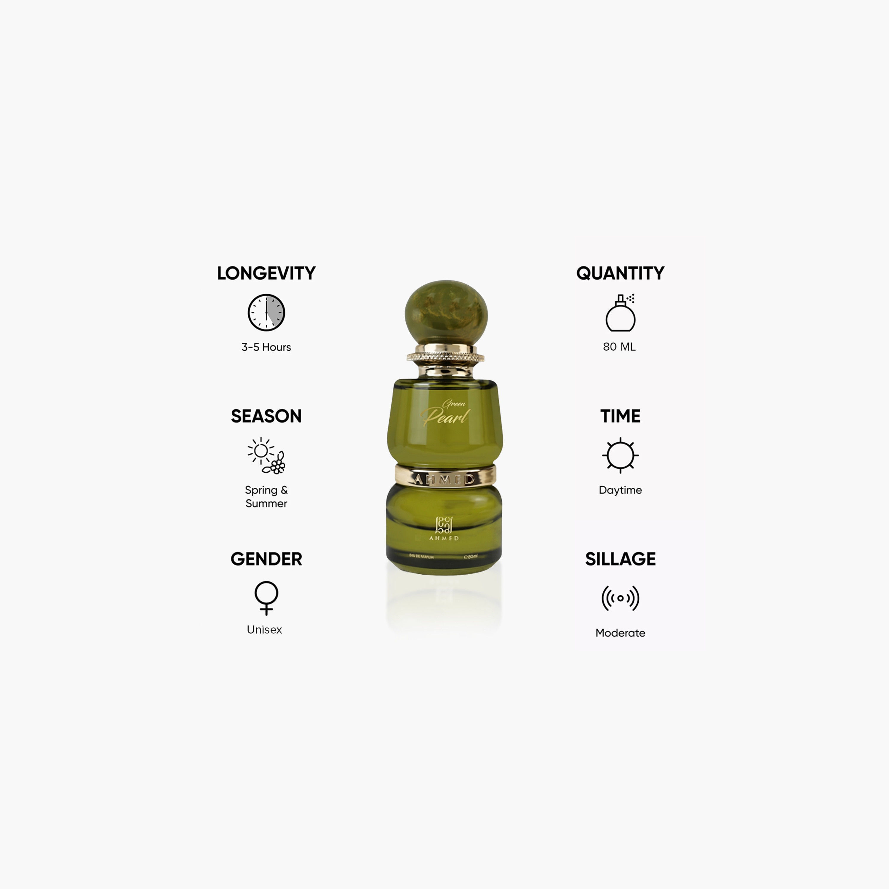 Ahmed Al Maghribi Green Pearl Eau de Parfum - 80 ml-beautyandpersonalcare-fragrance-unisex-image-4