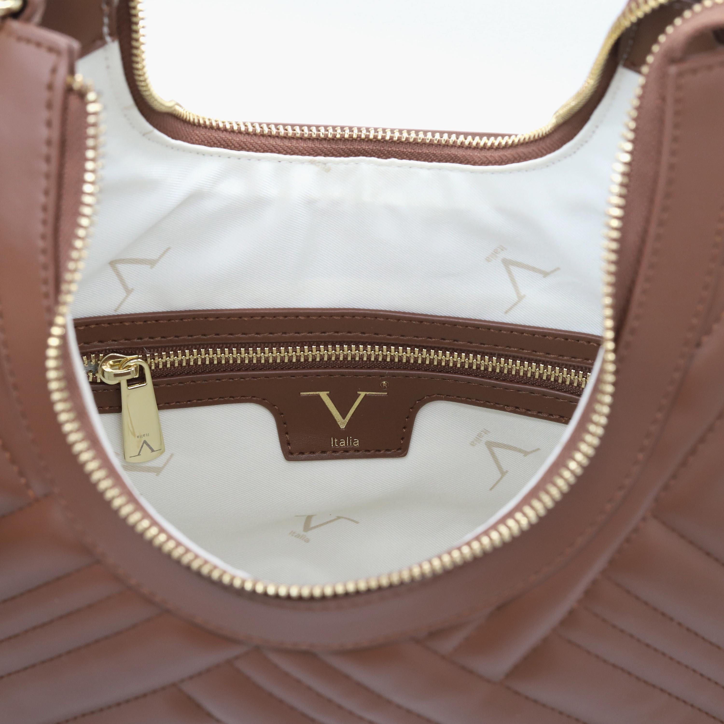 شنطة كتف مبطنة بمقبض سلسلة وسحّاب إغلاق من في إيطاليا-women-bagsandwallets-handbags-image-7