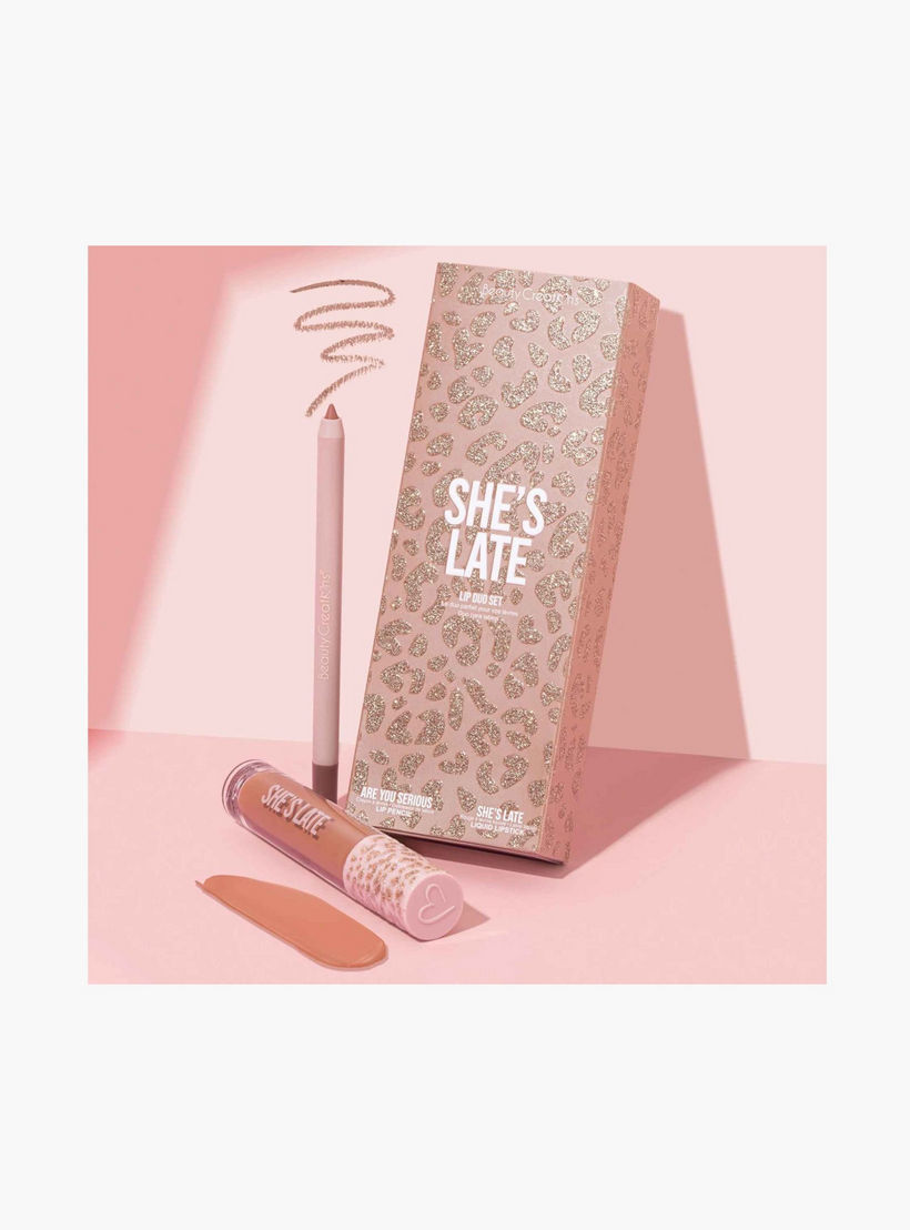 Beauty Creations Shes Late Lip Pencil and Lip Gloss-beautyandpersonalcare-giftsets-image-1