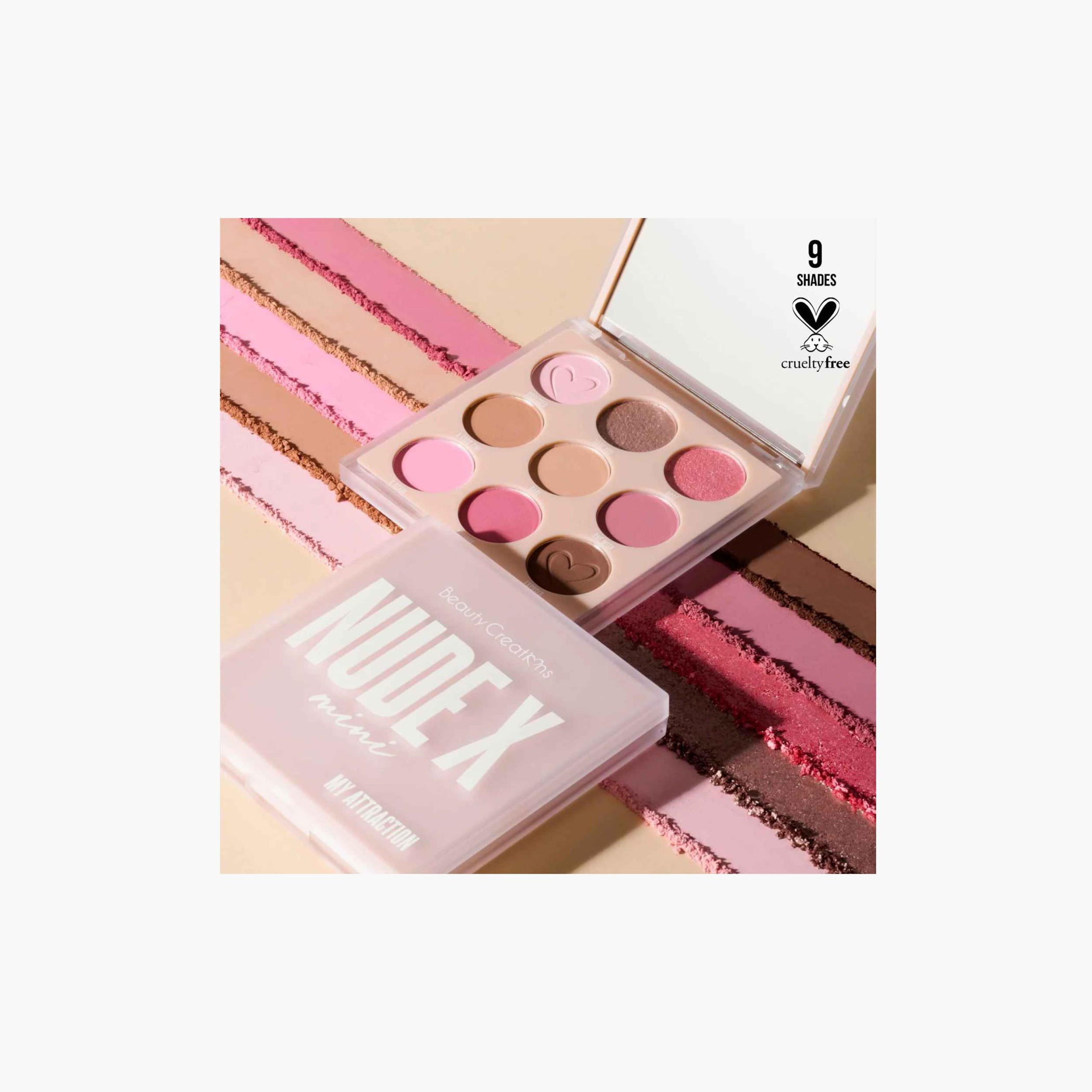 Beauty Creations Nude X 9-Colour Mini My Attractive Eyeshadow Palette-beautyandpersonalcare-makeup-eyes-eyeshadows-image-1