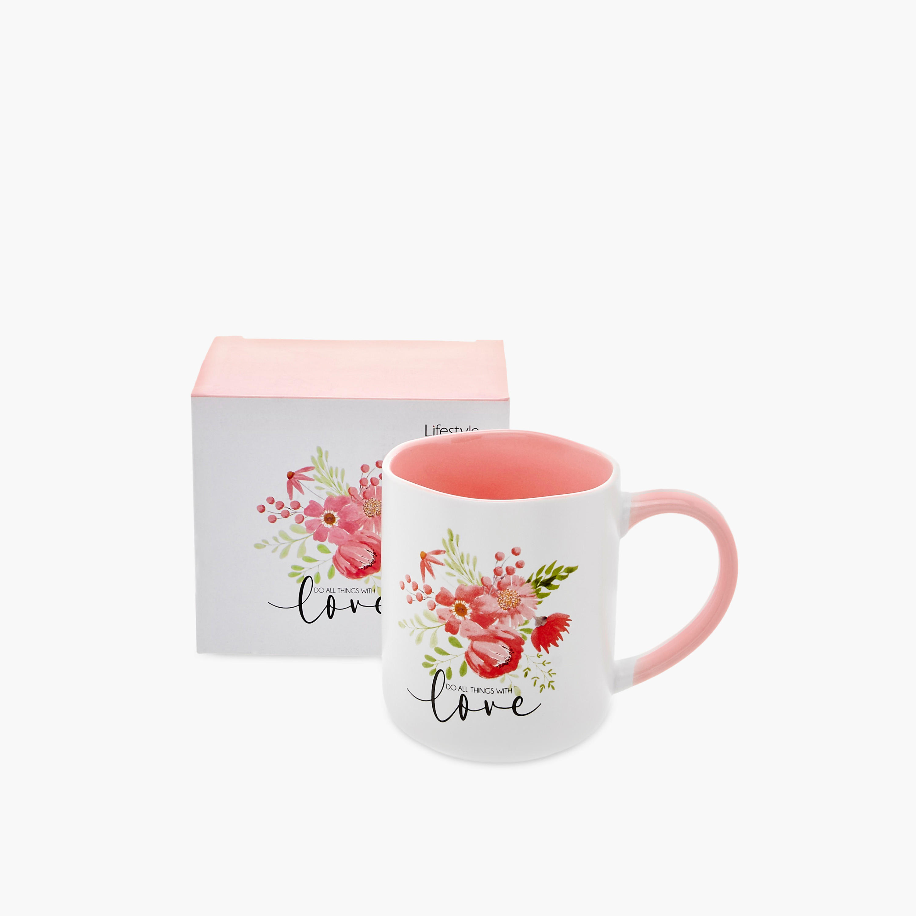 Do All Things With Love Print New Bone China Mug with Handle - 380 ml-household-dining-teaandcoffee-mugsandcups-image-4