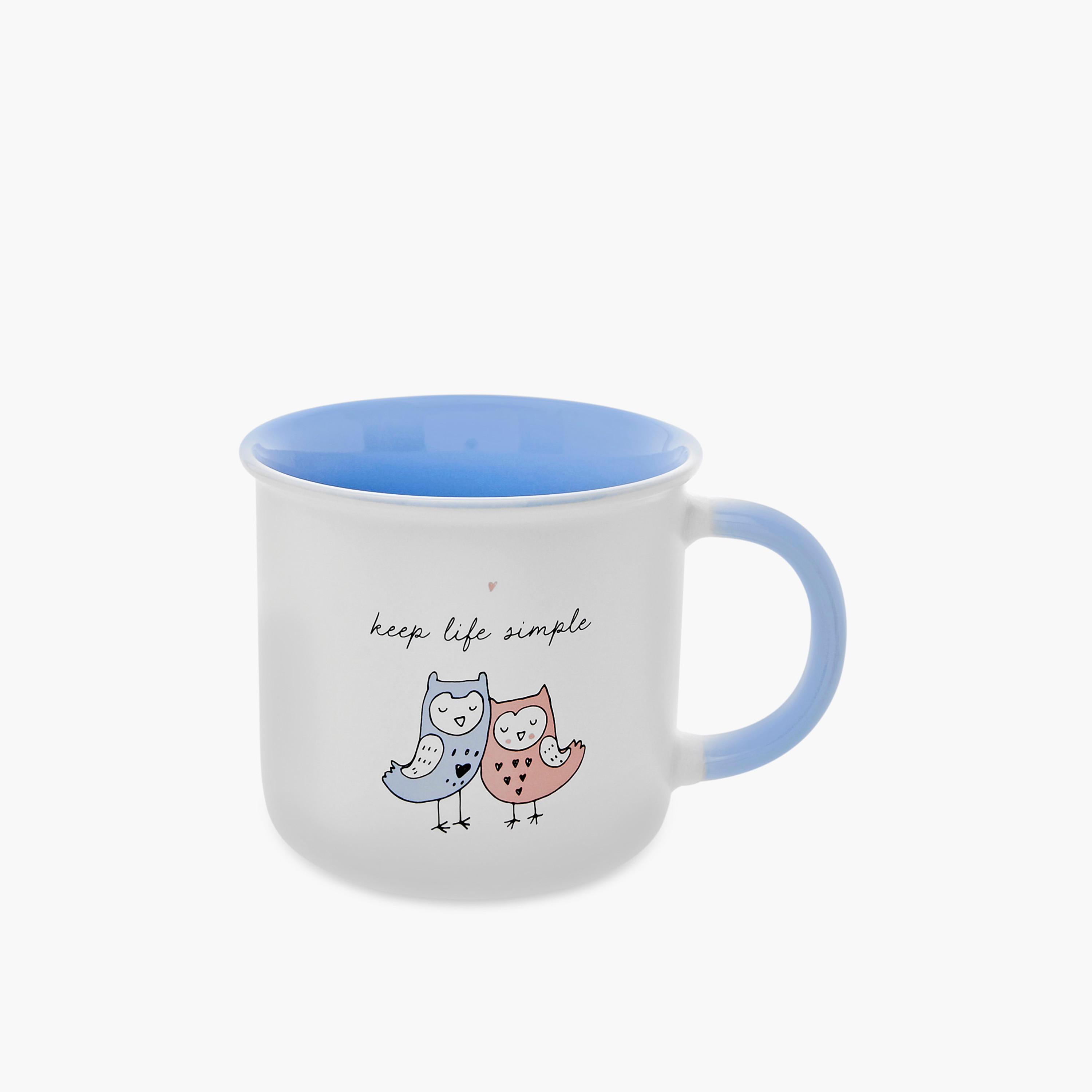 Owl Print New Bone China Mug with Handle - 355 ml-household-dining-teaandcoffee-mugsandcups-image-1