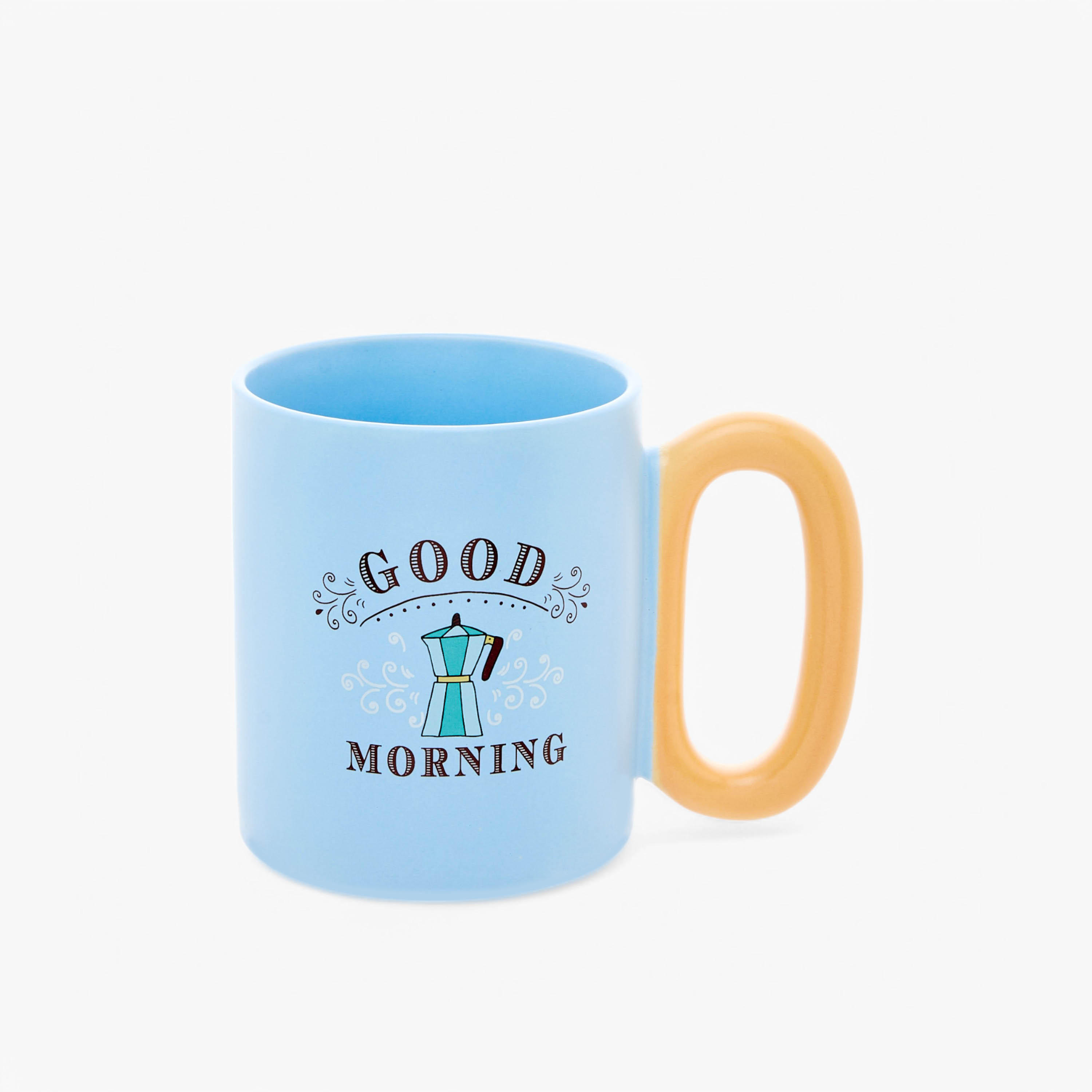 Good Morning Print New Bone China Mug with Handle - 340 ml-household-dining-teaandcoffee-mugsandcups-image-1