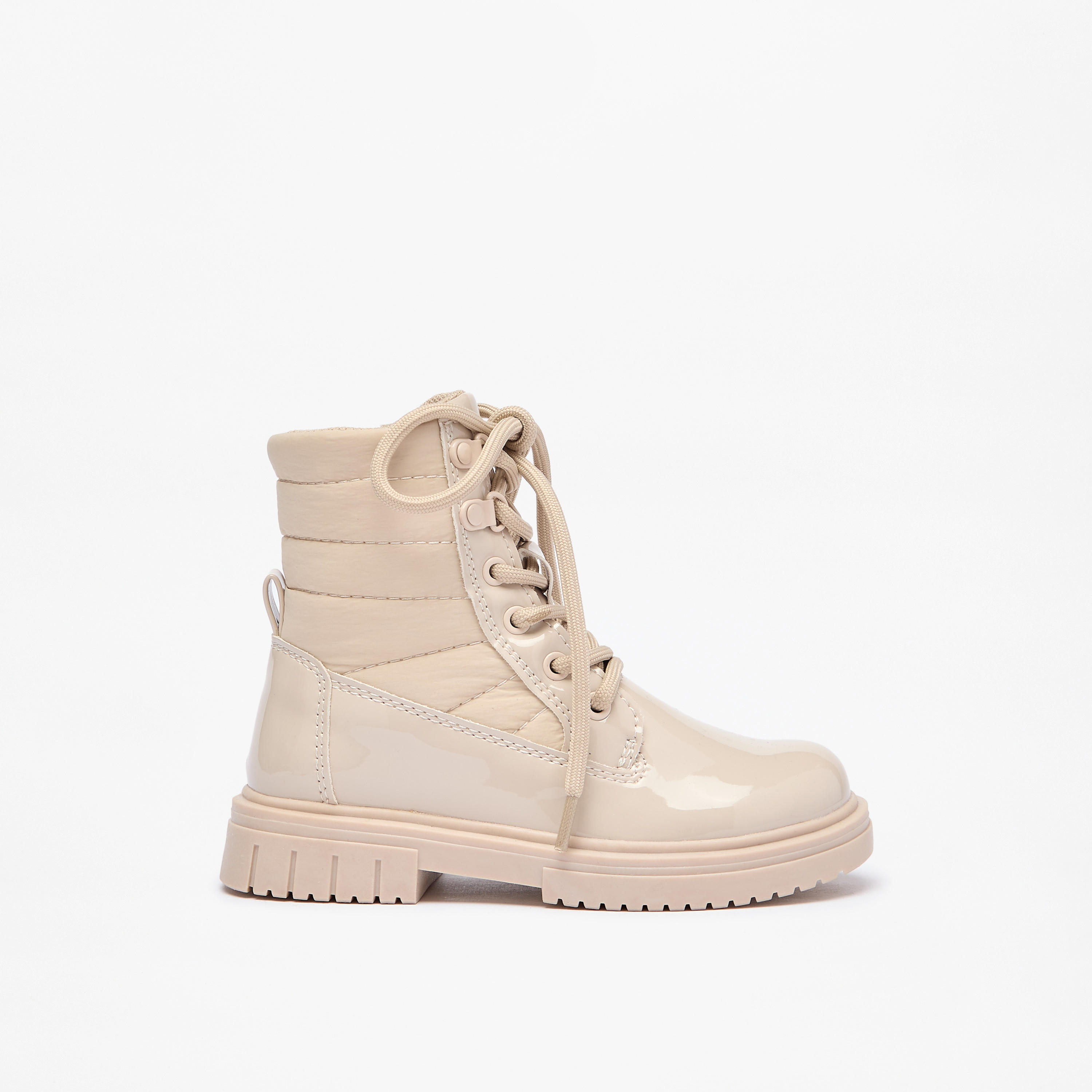 Lee Cooper Girls' Quilted Low Ankle Boots with Zip Closure-girls-shoes-boots-image-3