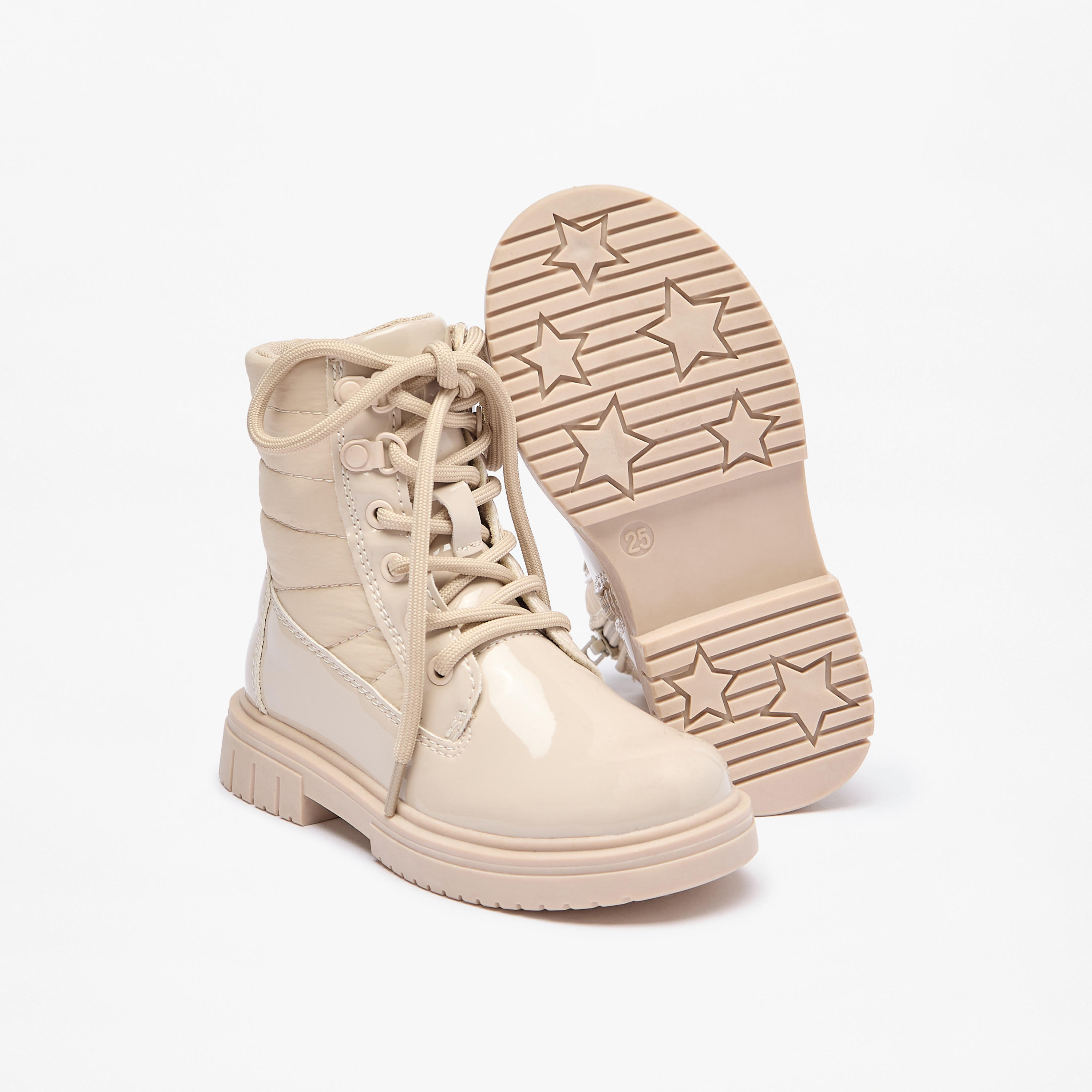Lee Cooper Girls' Quilted Low Ankle Boots with Zip Closure-girls-shoes-boots-image-5