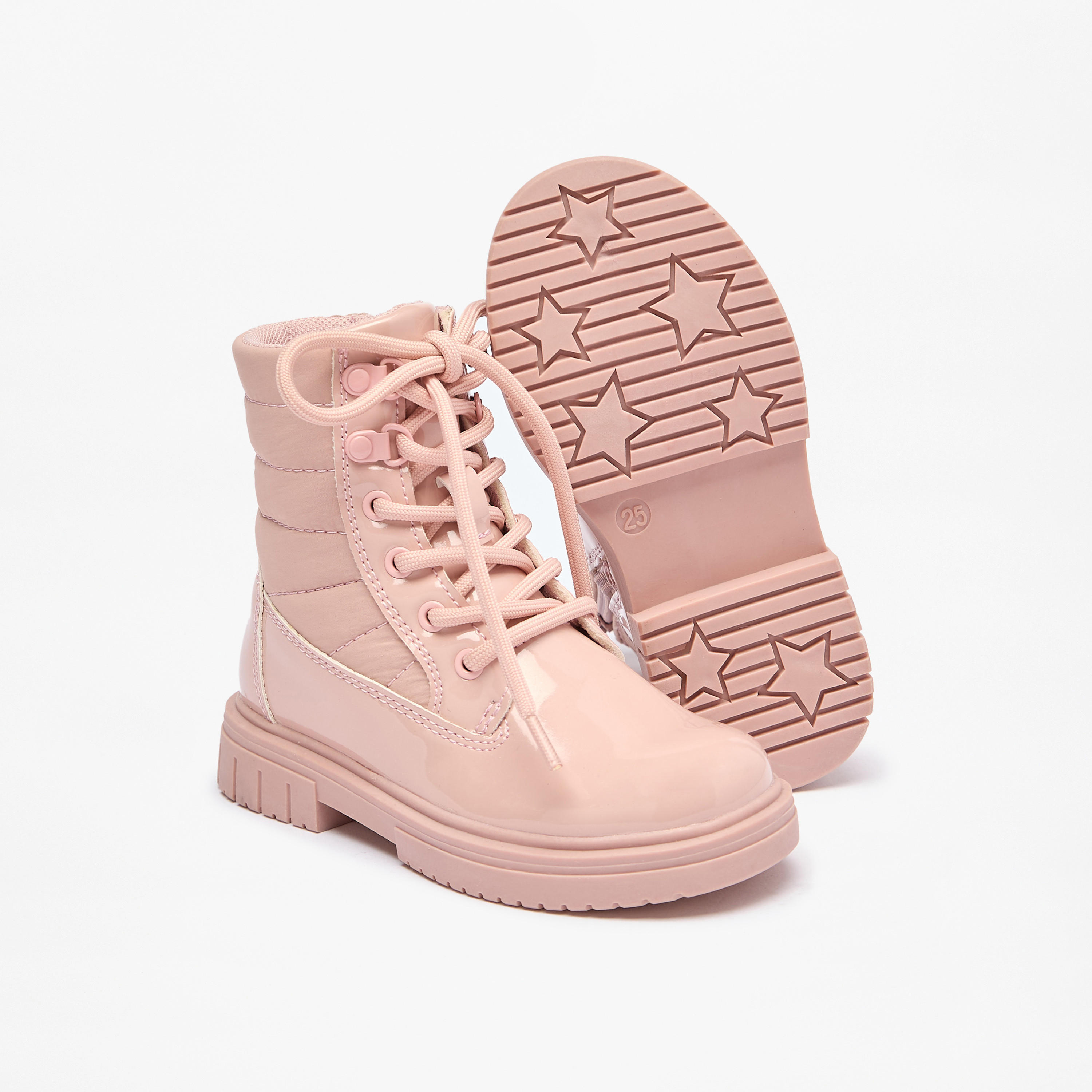 بوت بناتي مبطّن بطول الكاحل وسحاب إغلاق من لي كوبر-girls-shoes-boots-image-5
