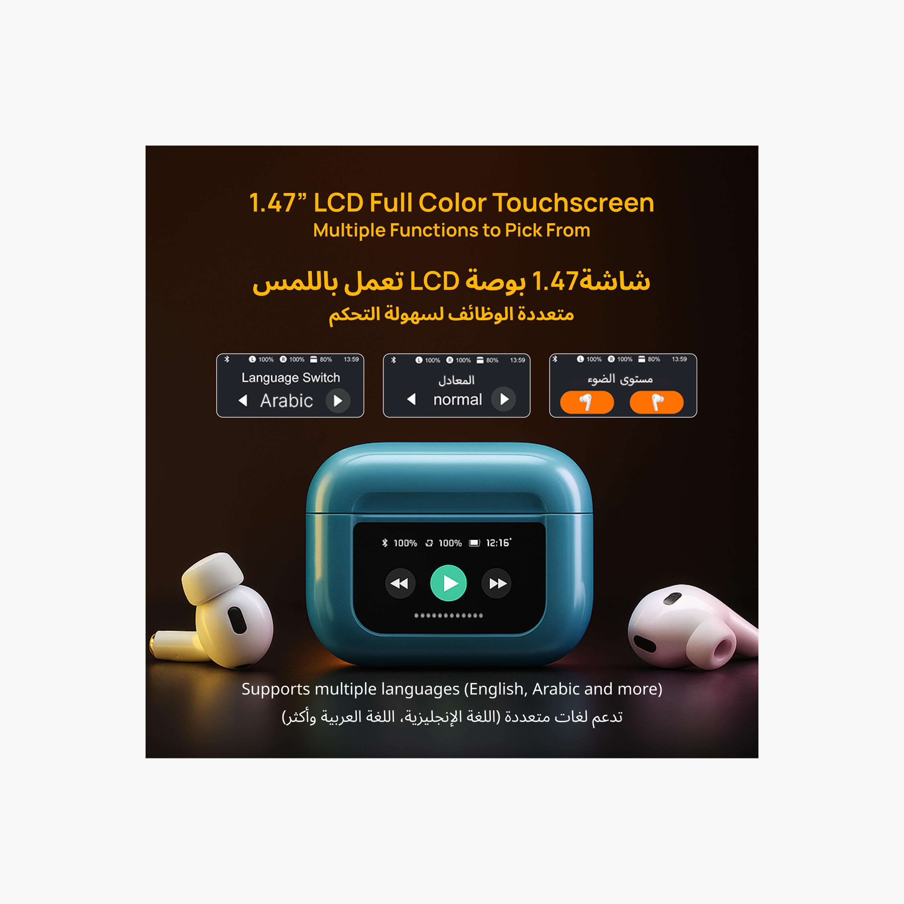 Touchmate LCD Wireless Earbuds-electronics-headphonesandearphones-image-3