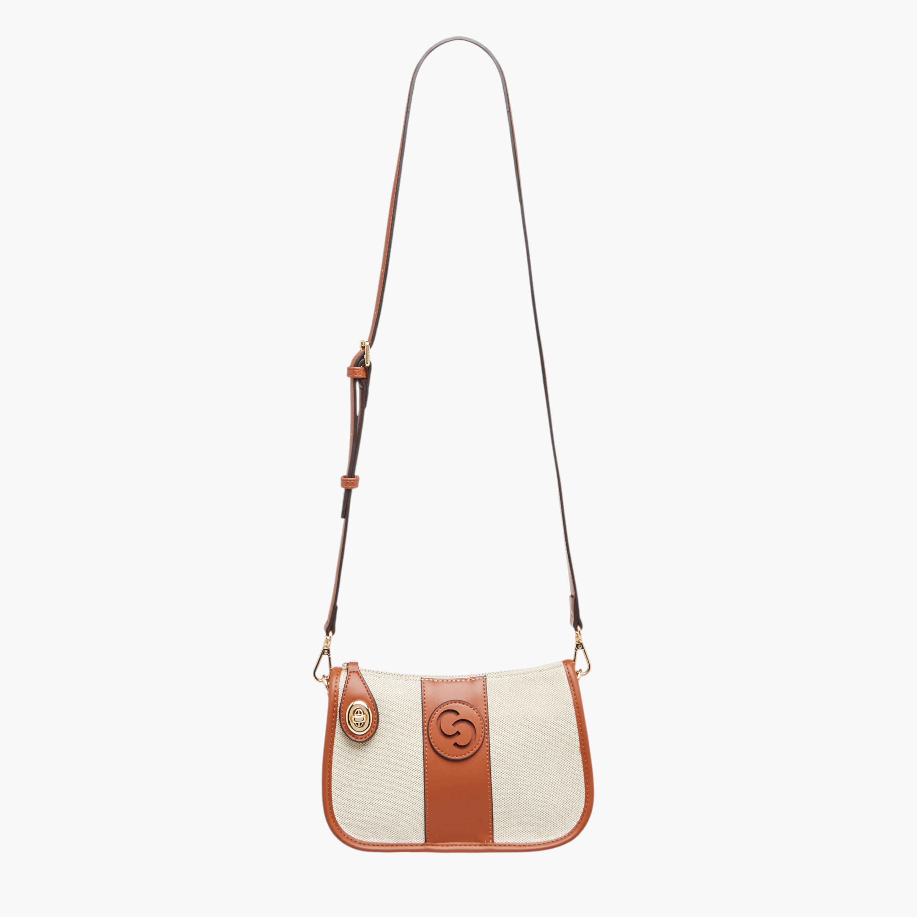 شنطة كروس بودي بارزة الملمس بسحاب إغلاق وحزام قابل للفصل من سيليست-women-bagsandwallets-handbags-image-2