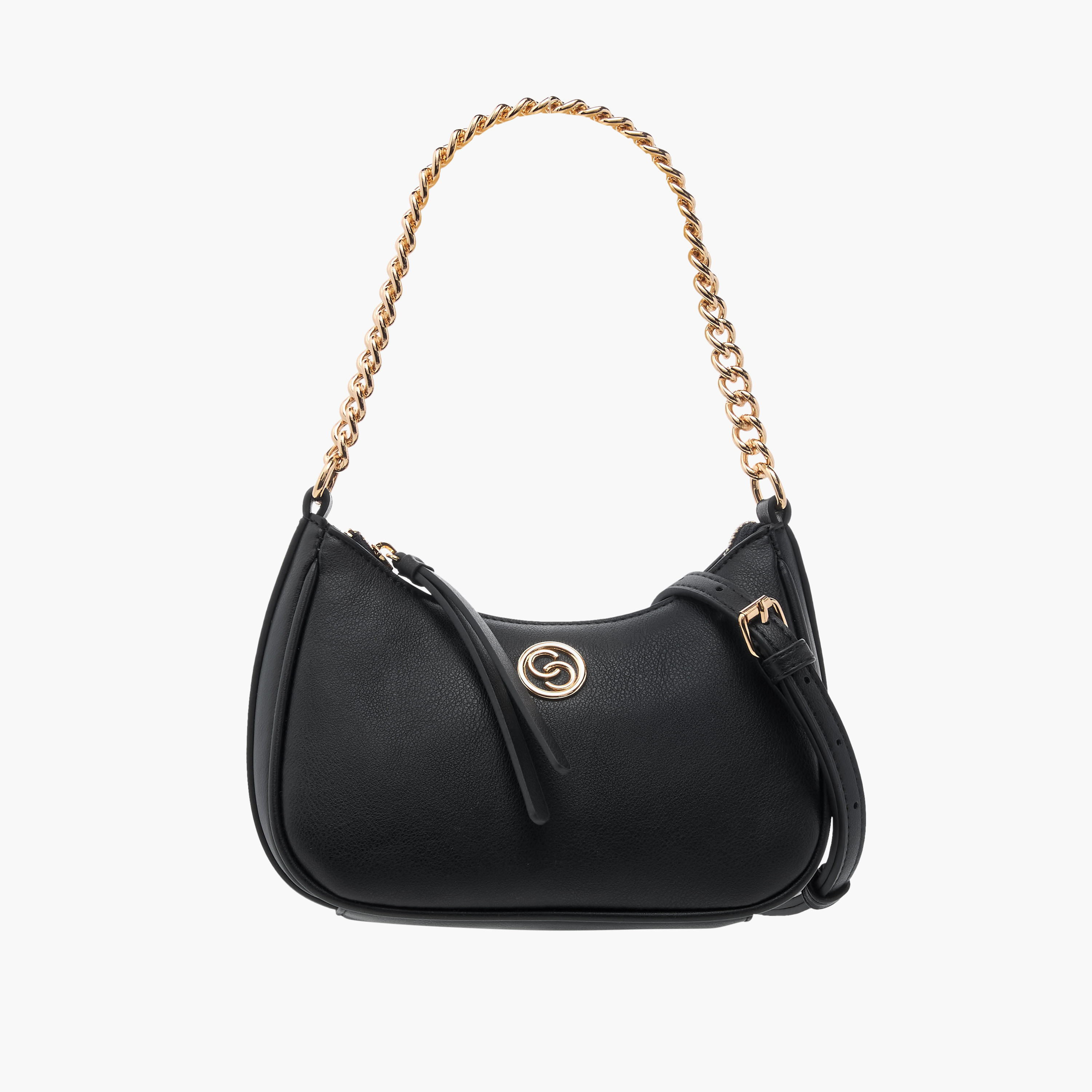 Celeste Textured Crossbody Bag with Zip Closure and Adjustable Strap-women-bagsandwallets-handbags-image-1