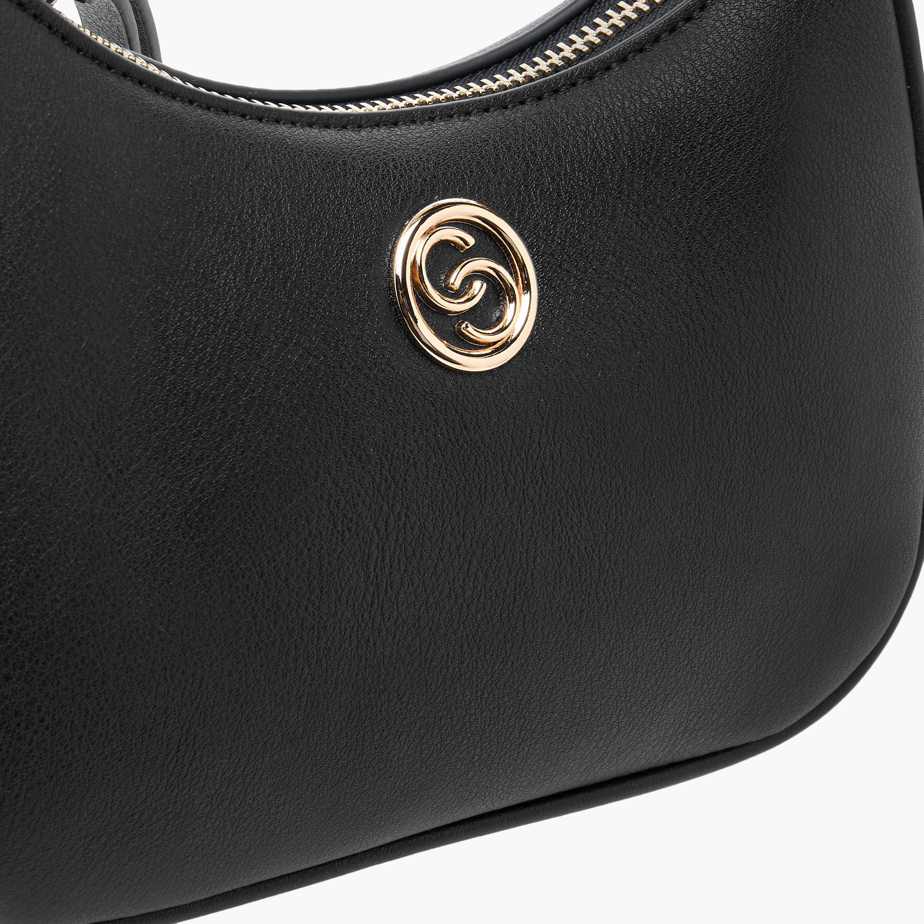 Celeste Textured Crossbody Bag with Zip Closure and Adjustable Strap-women-bagsandwallets-handbags-image-4