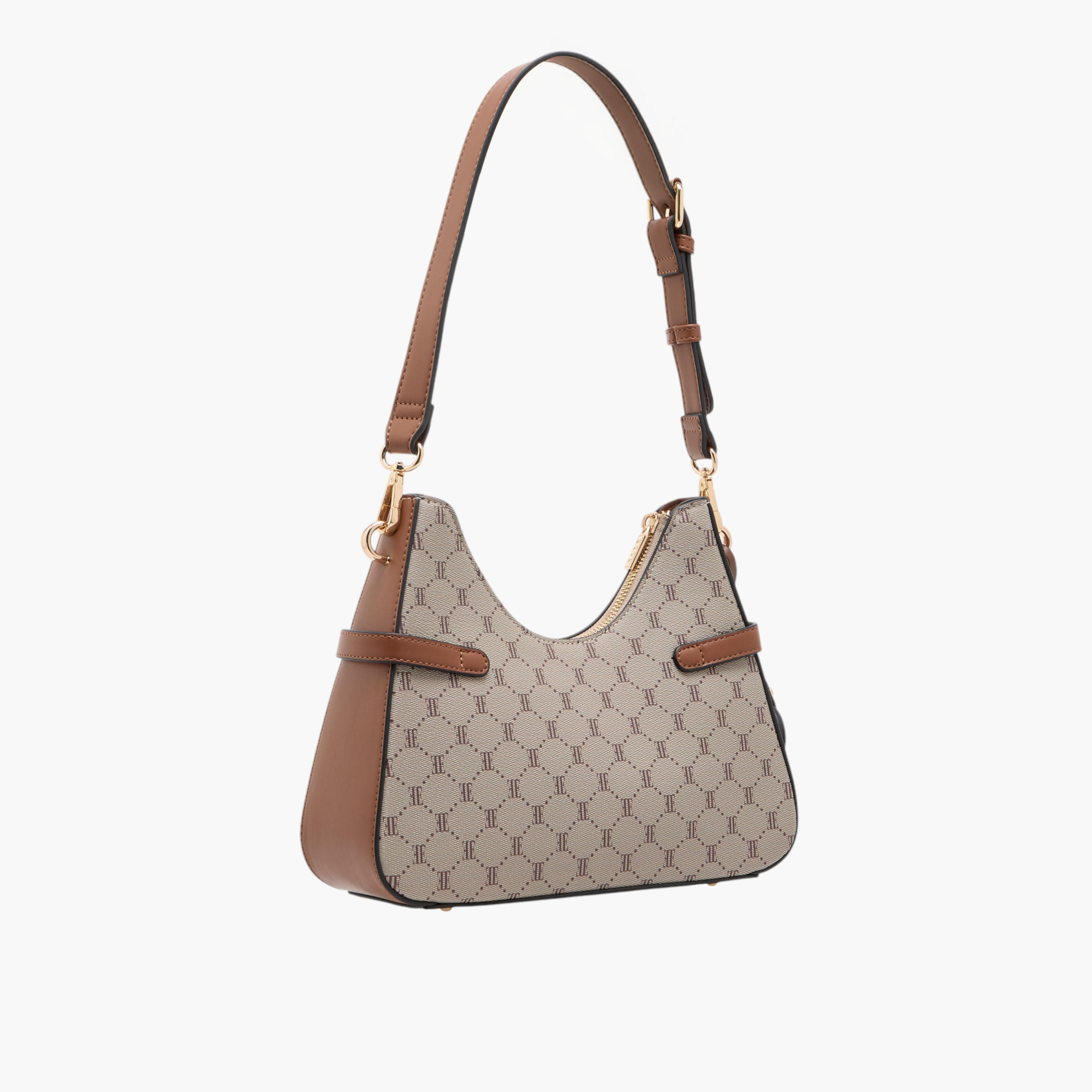 شنطة كتف بحزام قابل للفصل وسحاب إغلاق وطبعات مونوجرام من إيل-women-bagsandwallets-handbags-image-3