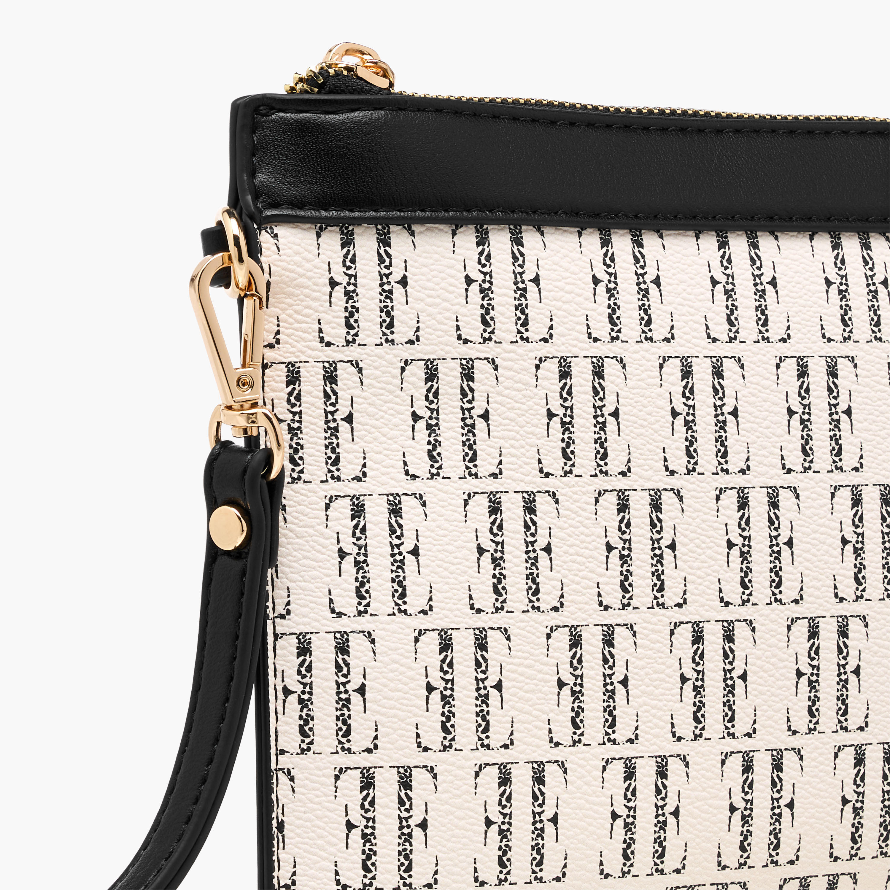 Elle Monogram Print Clutch with Zip Closure-women-bagsandwallets-handbags-image-3
