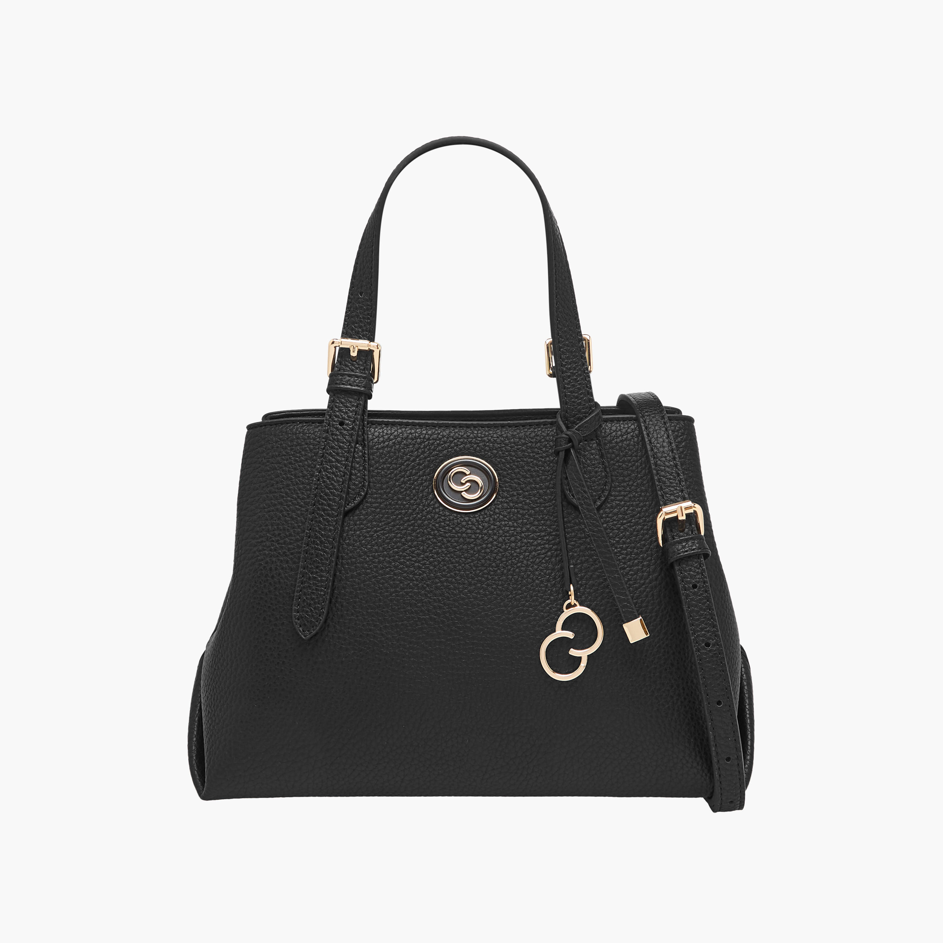 Celeste Solid Tote Bag with Double Handles and Detachable Strap-women-bagsandwallets-handbags-image-1