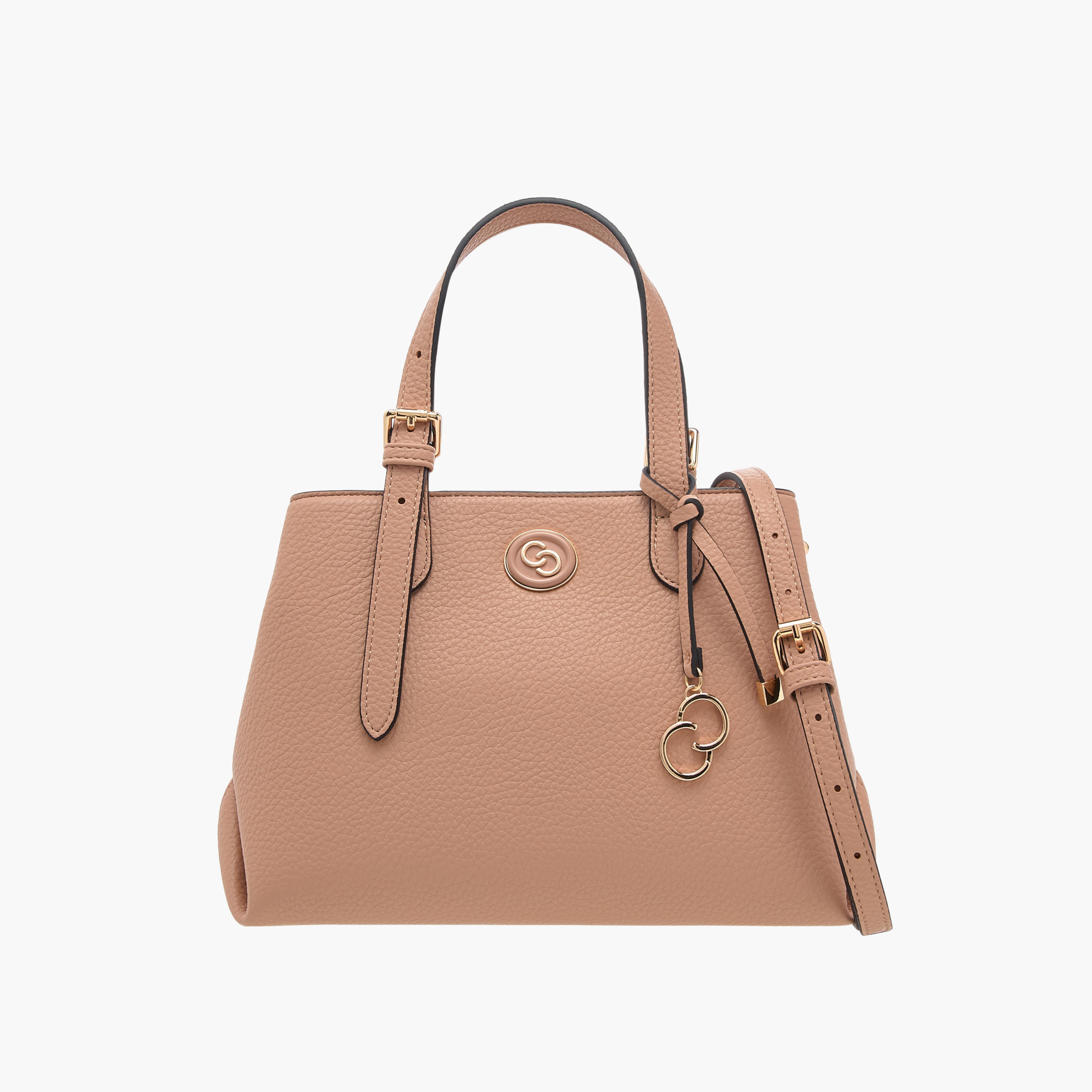 Celeste Solid Tote Bag with Double Handles and Detachable Strap-women-bagsandwallets-handbags-image-1