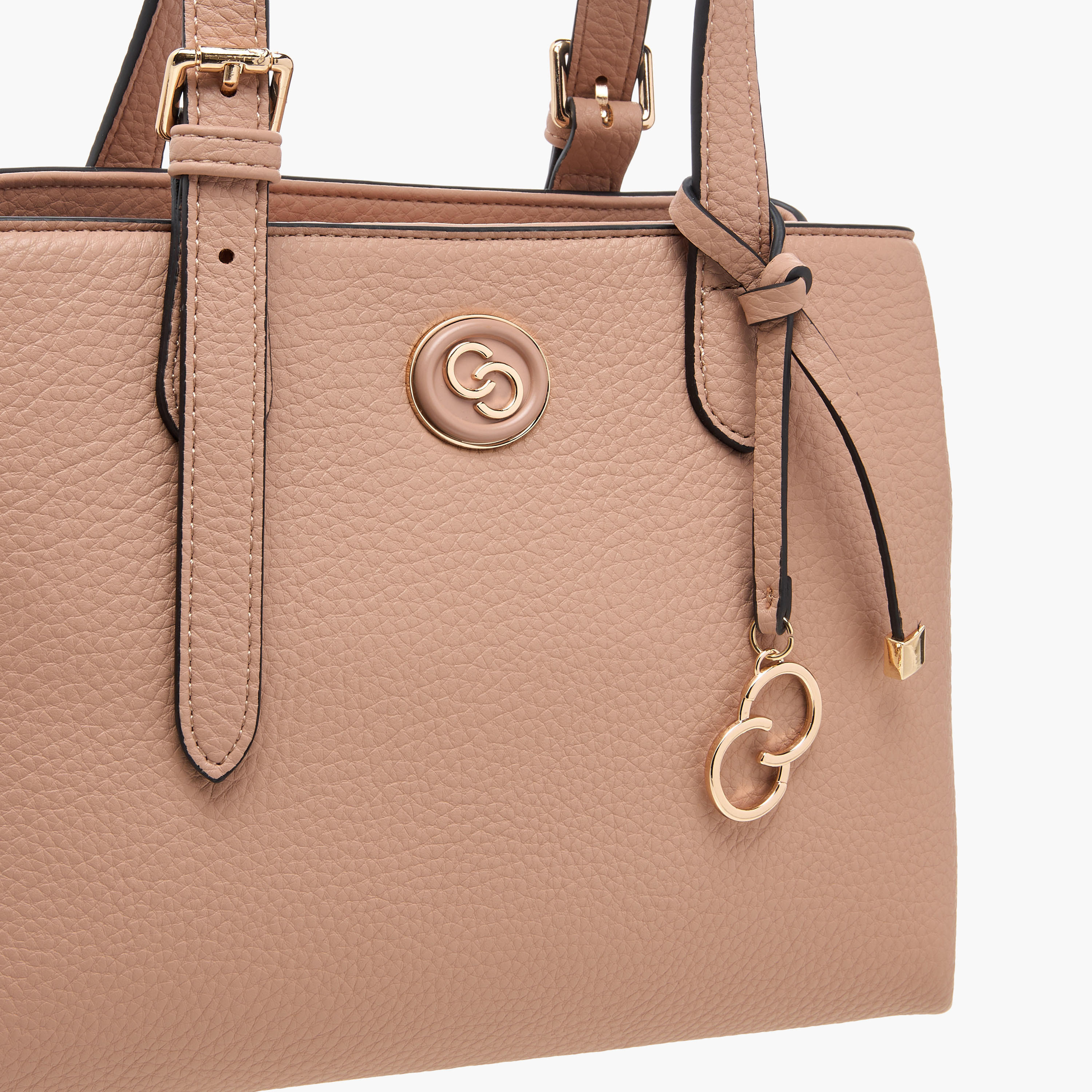 Celeste Solid Tote Bag with Double Handles and Detachable Strap-women-bagsandwallets-handbags-image-4