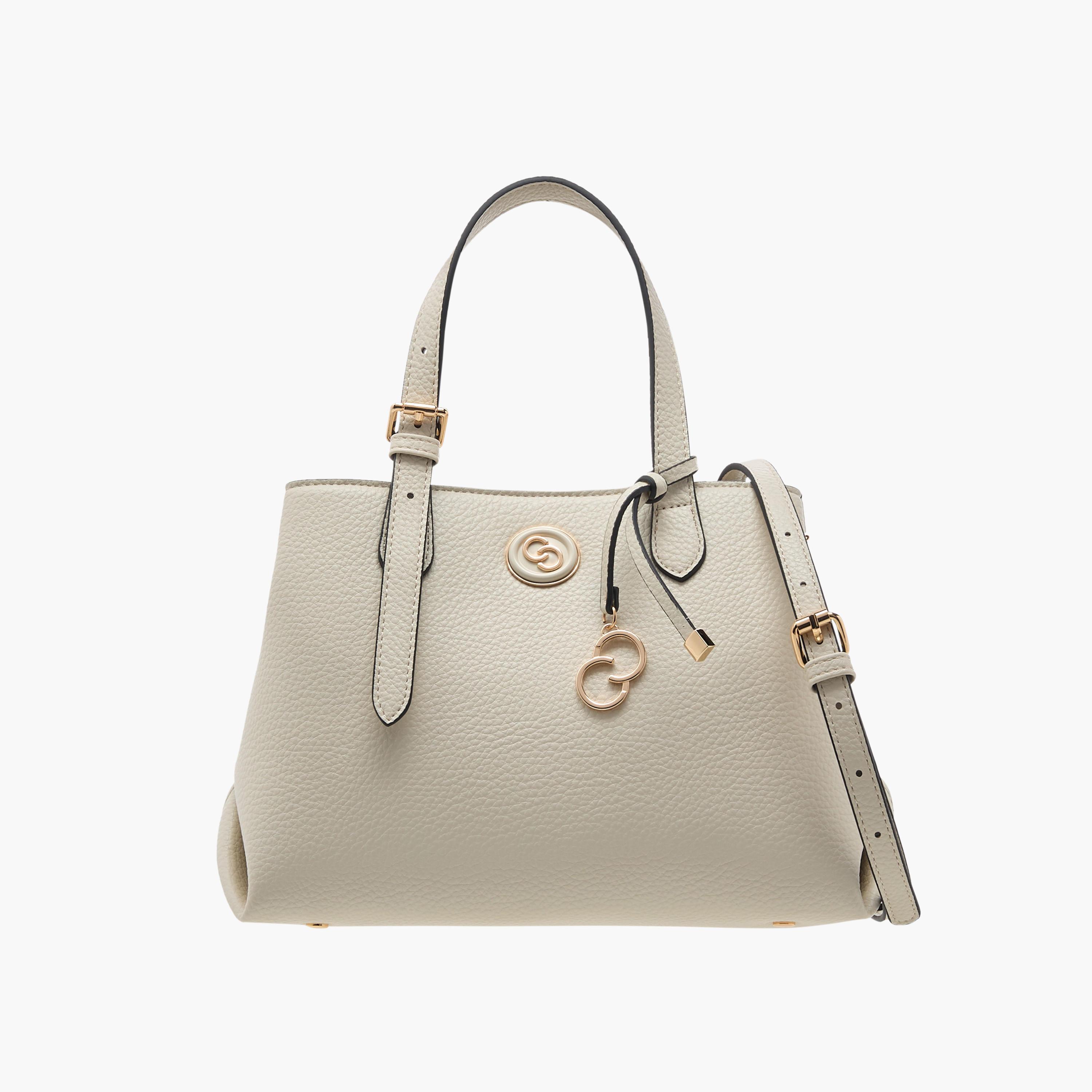 Celeste Solid Tote Bag with Double Handles and Detachable Strap-women-bagsandwallets-handbags-image-1