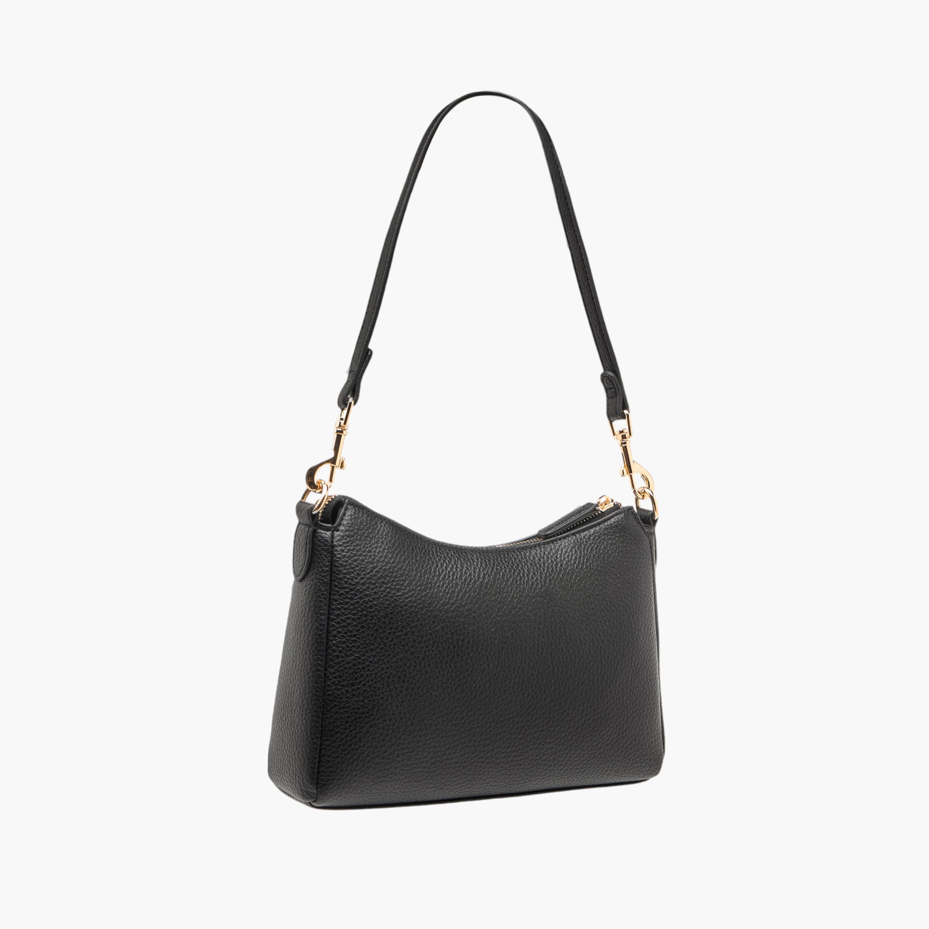 شنطة كتف بارزة الملمس بحزام قابل للفصل وسحاب إغلاق من سيليست-women-bagsandwallets-handbags-image-5