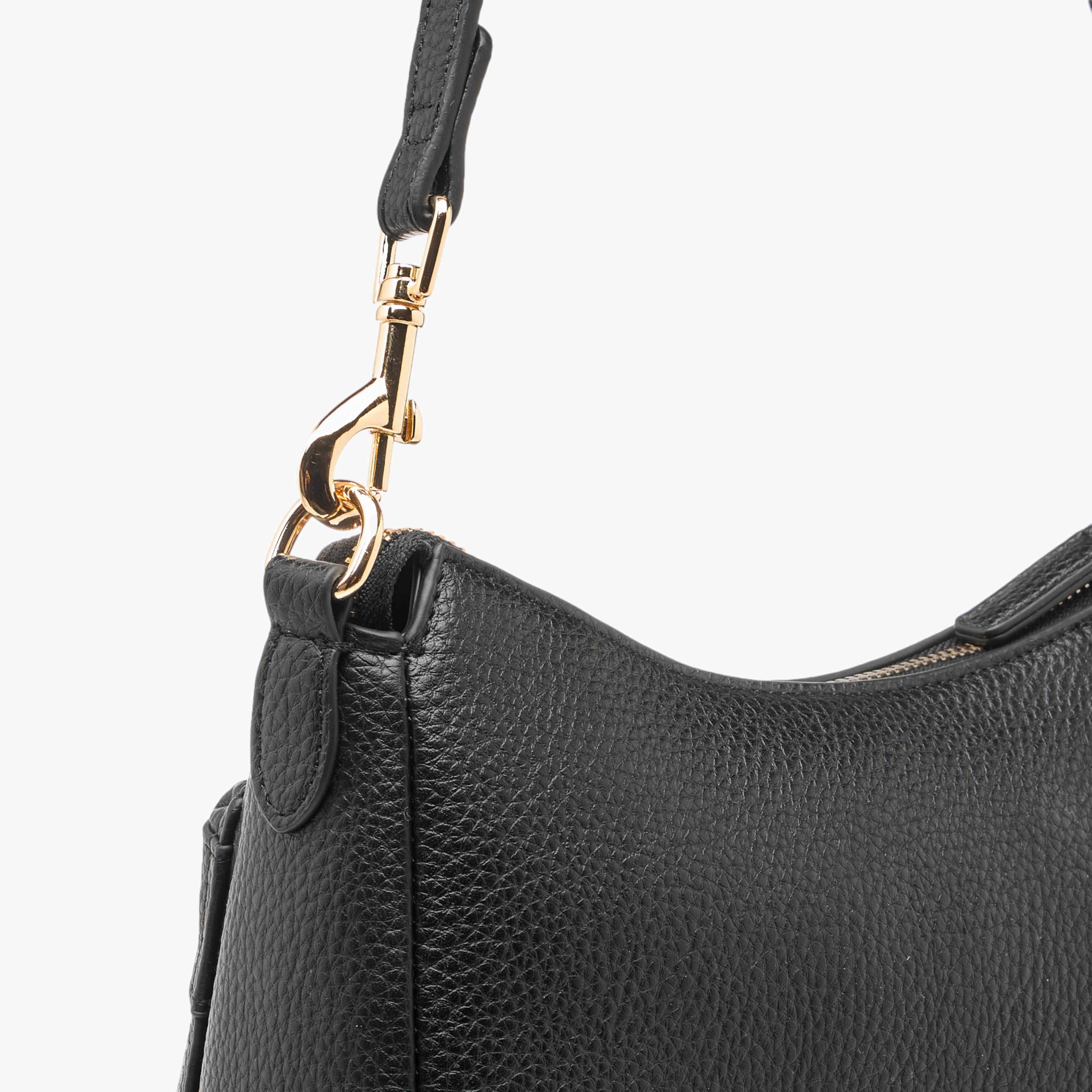 شنطة كتف بارزة الملمس بحزام قابل للفصل وسحاب إغلاق من سيليست-women-bagsandwallets-handbags-image-3
