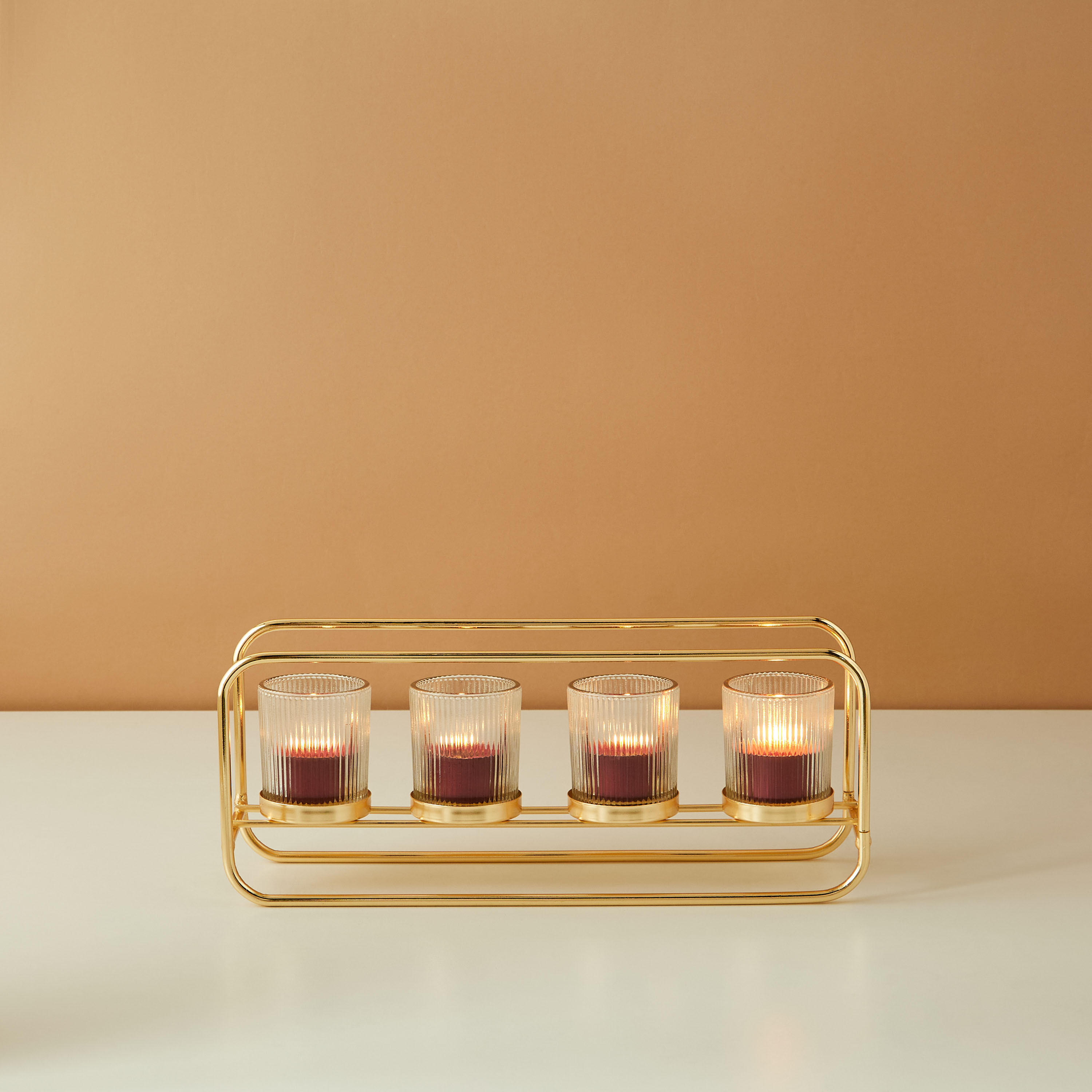 Metallic 4-Piece Votive and Holder Set-household-decor-candleholdersandlanterns-image-2