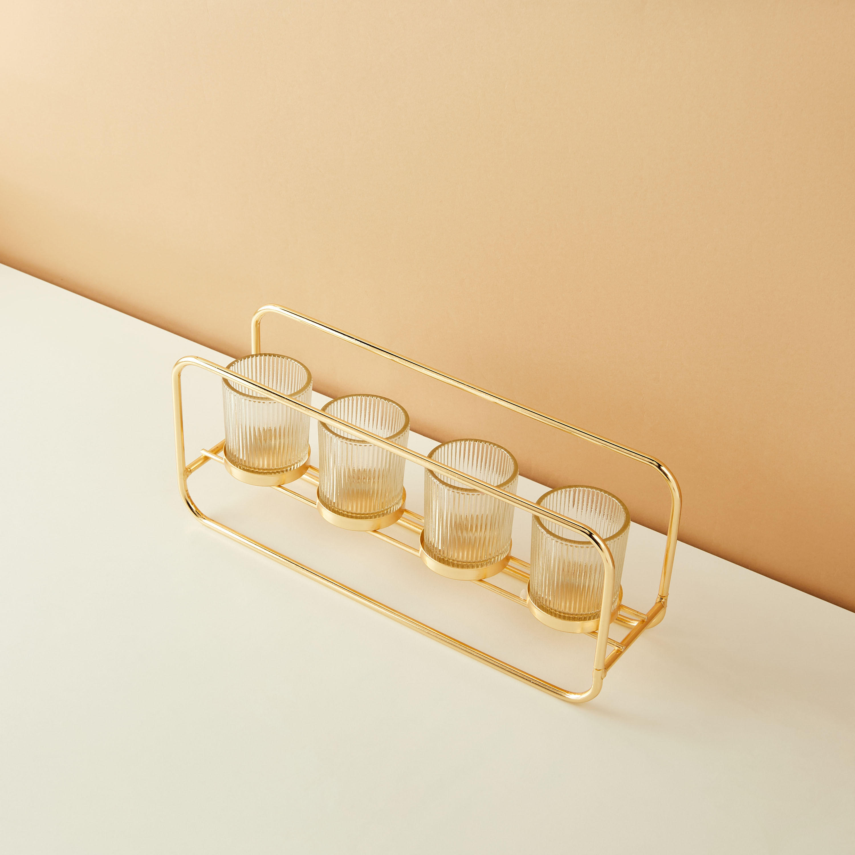 Metallic 4-Piece Votive and Holder Set-household-decor-candleholdersandlanterns-image-4