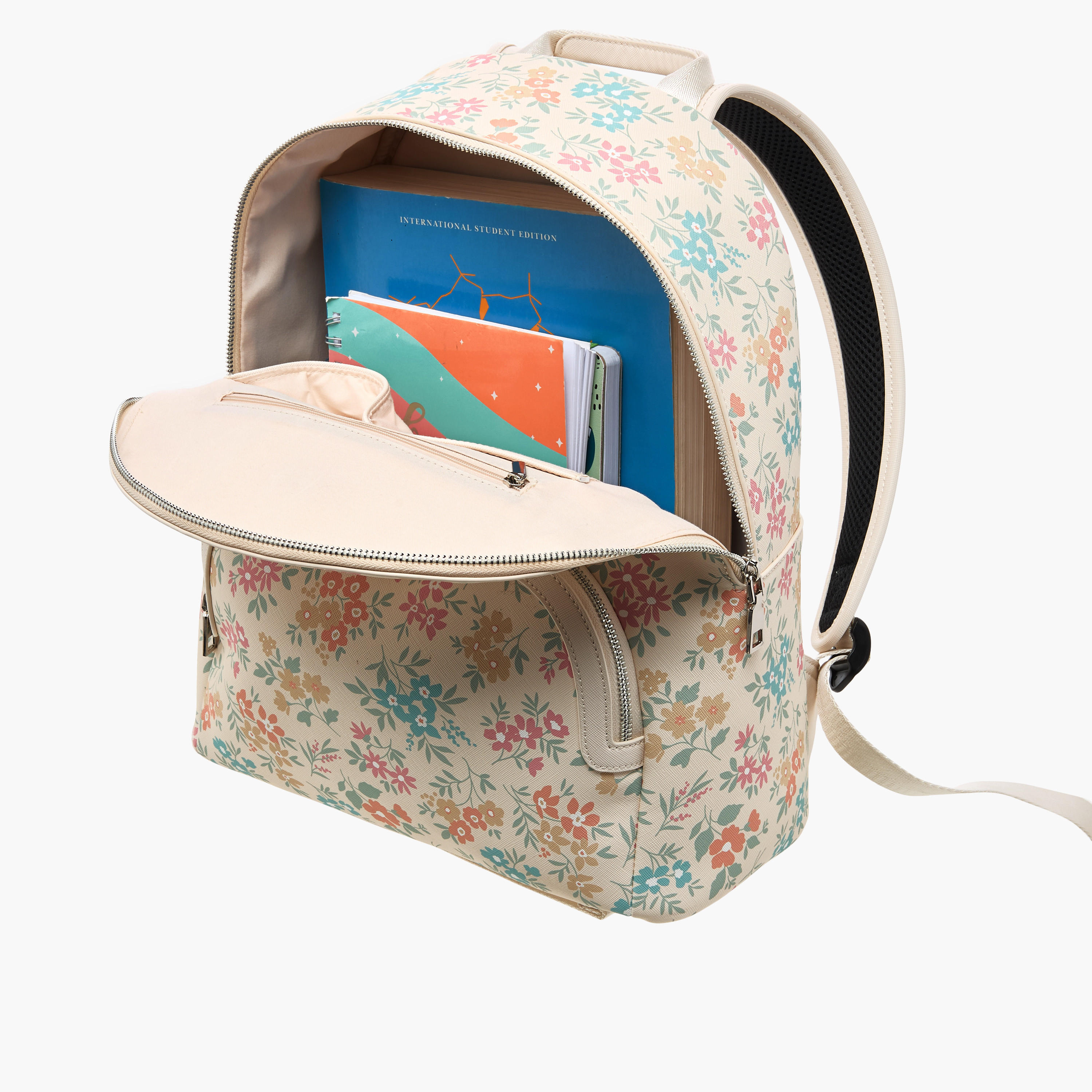 Missy Floral Print Backpack with Zip Closure and Adjustable Strap - 30x15x36 cm-women-bagsandwallets-backpacks-image-6