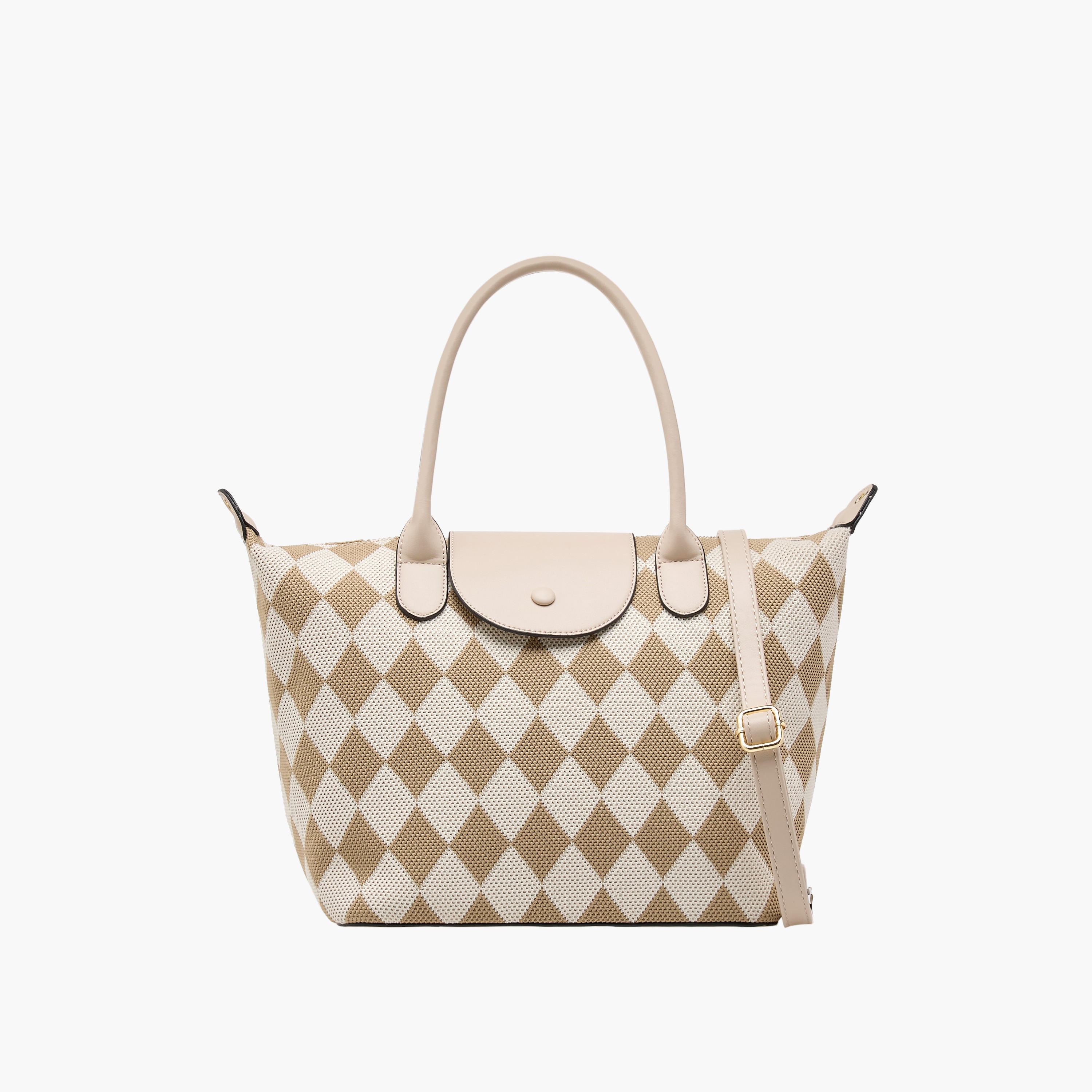 شنطة توتي مربعات بمقابض مزدوجة وطية إغلاق من بيسي لندن-women-bagsandwallets-handbags-image-1
