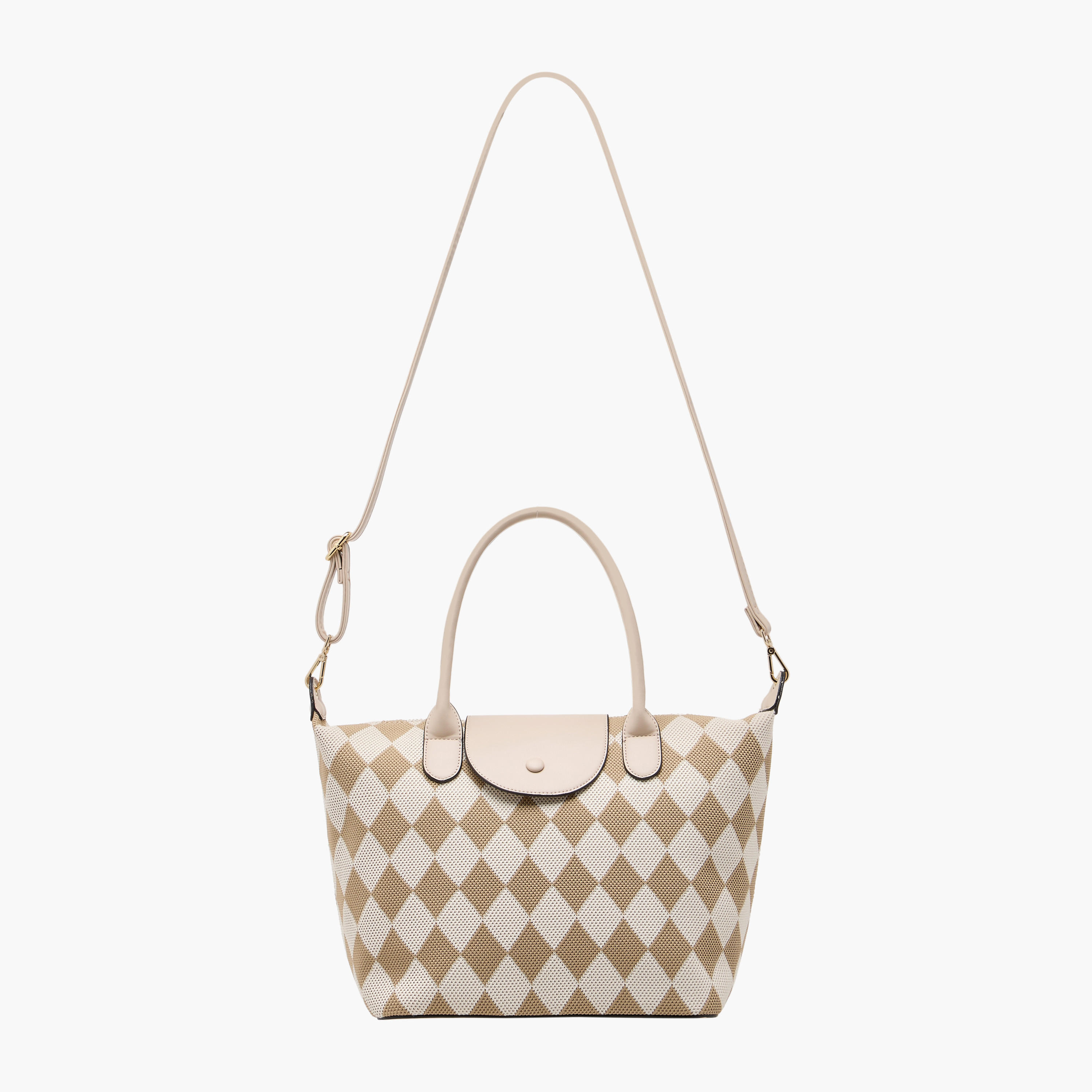 شنطة توتي مربعات بمقابض مزدوجة وطية إغلاق من بيسي لندن-women-bagsandwallets-handbags-image-3