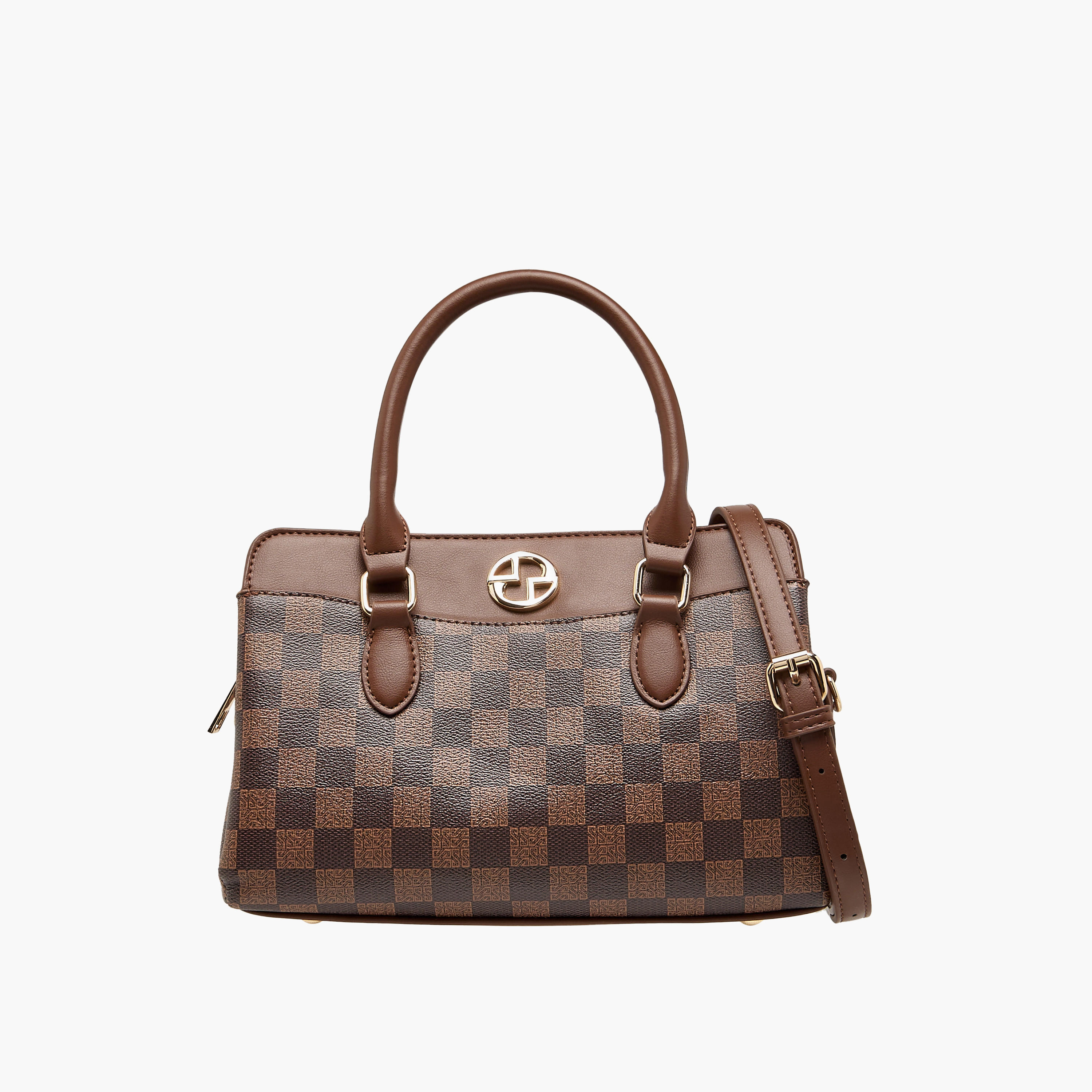 Sasha Monogram Print Crossbody Bag with Double Handles and Detachable Strap-women-bagsandwallets-handbags-image-1