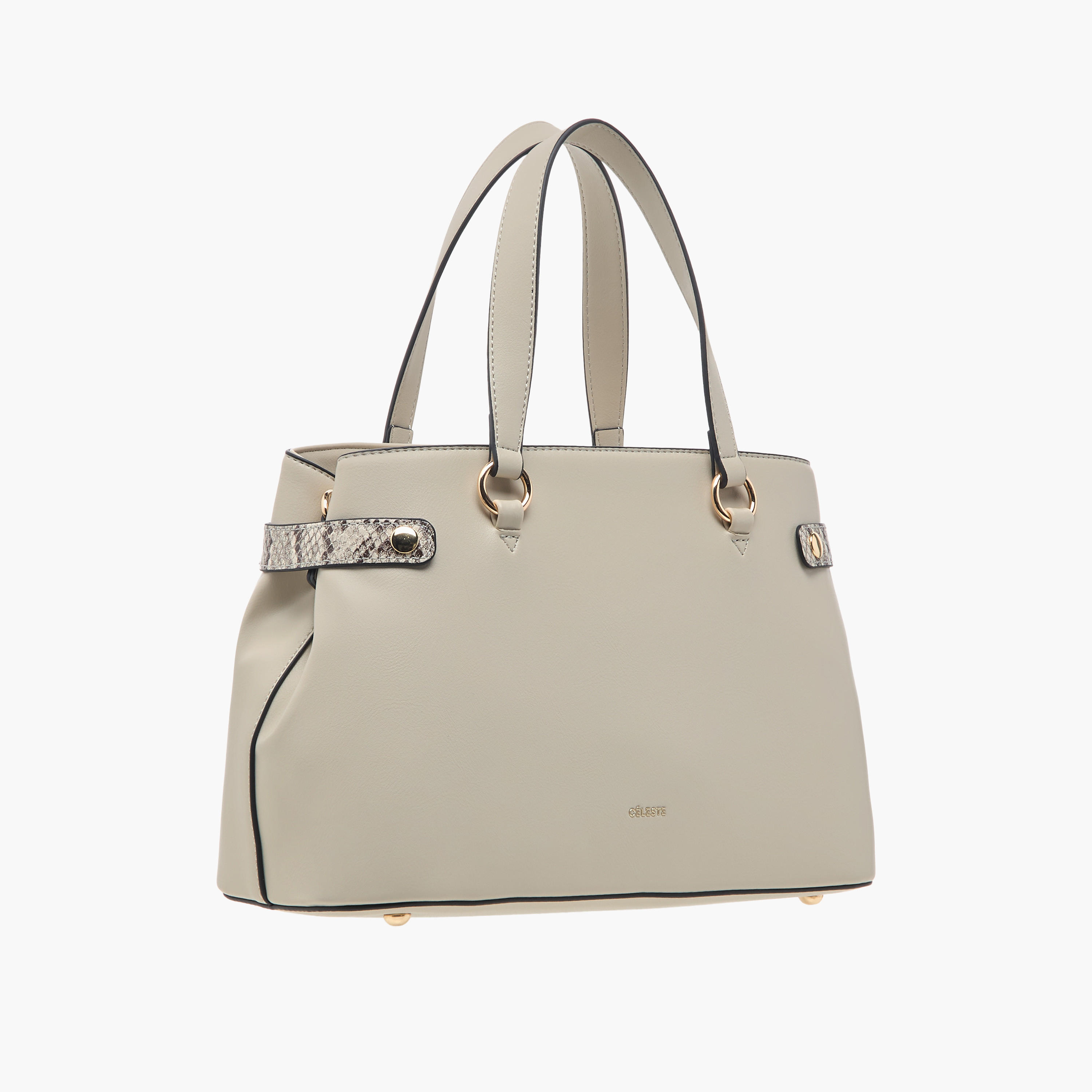 شنطة توتي بارزة الملمس بسحاب إغلاق وحزام قابل للفصل من سيليست-women-bagsandwallets-handbags-image-3