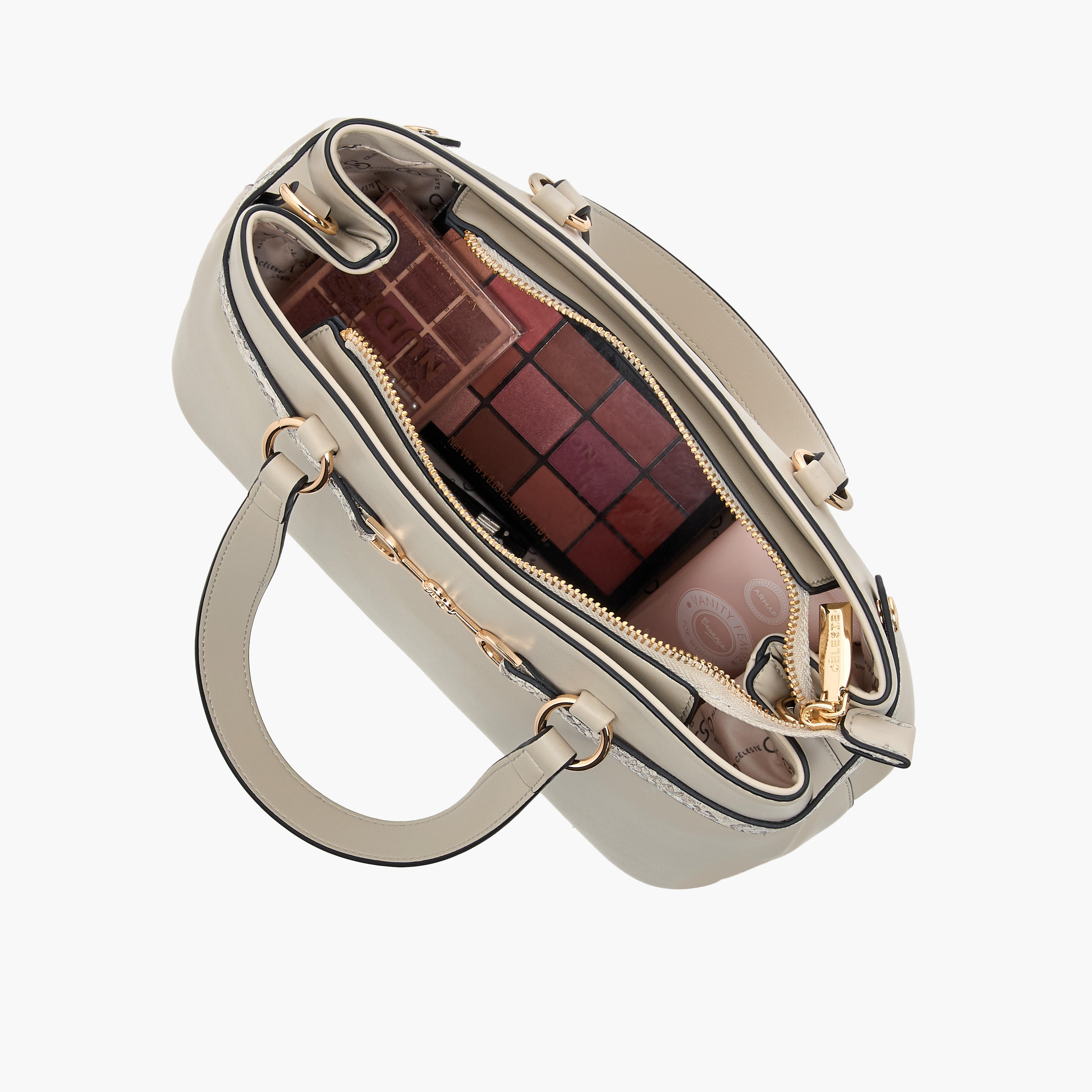 شنطة توتي بارزة الملمس بسحاب إغلاق وحزام قابل للفصل من سيليست-women-bagsandwallets-handbags-image-7