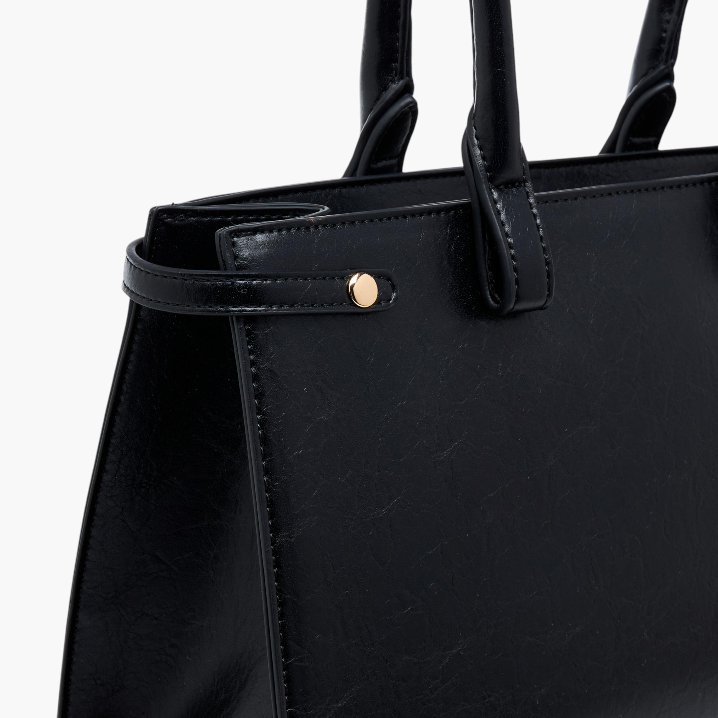 شنطة توتي بارزة الملمس بسحاب إغلاق ومقبض مزدوج من سيليست-women-bagsandwallets-handbags-image-5