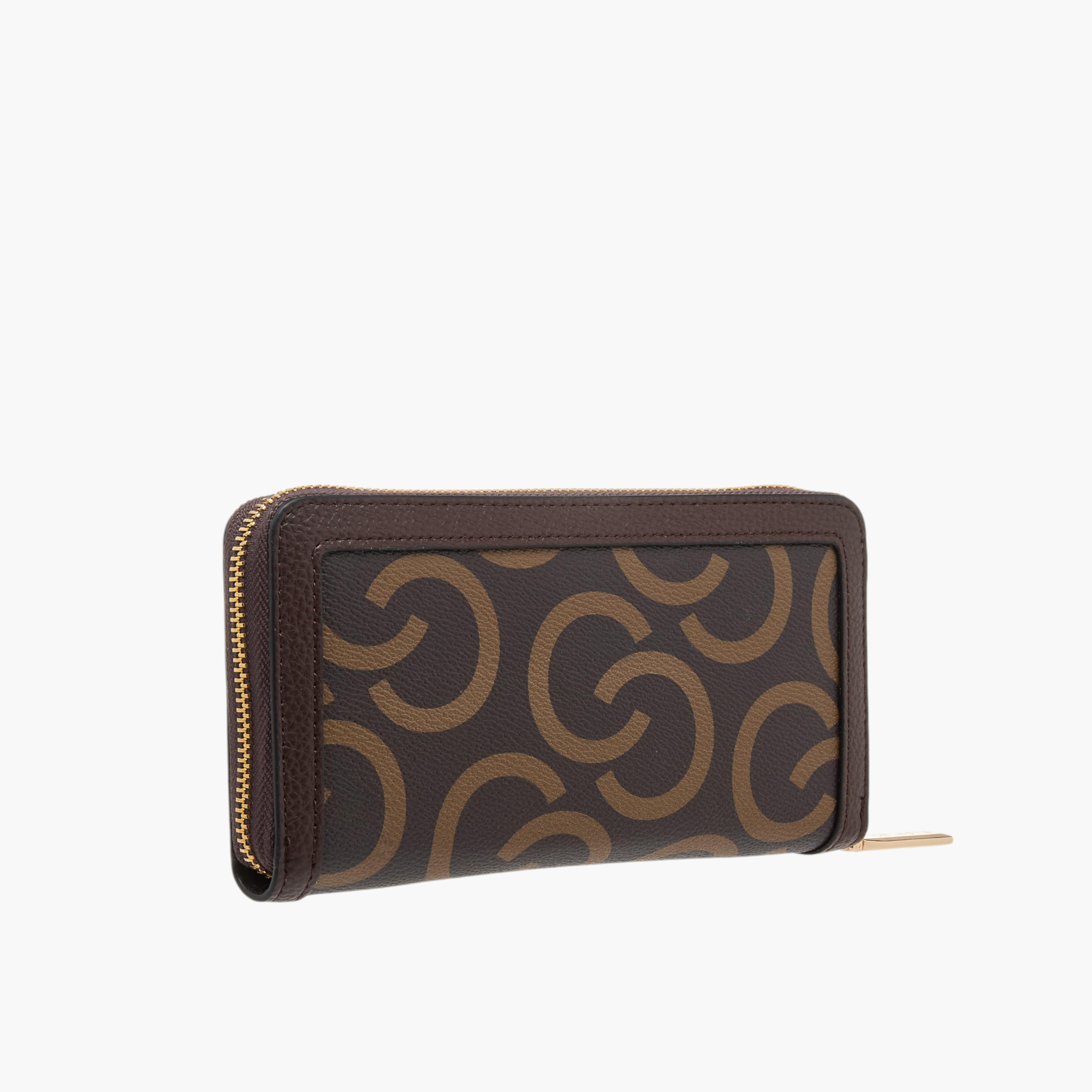 Celeste Monogram Print Wallet with Zip Closure-women-bagsandwallets-wallets-image-2