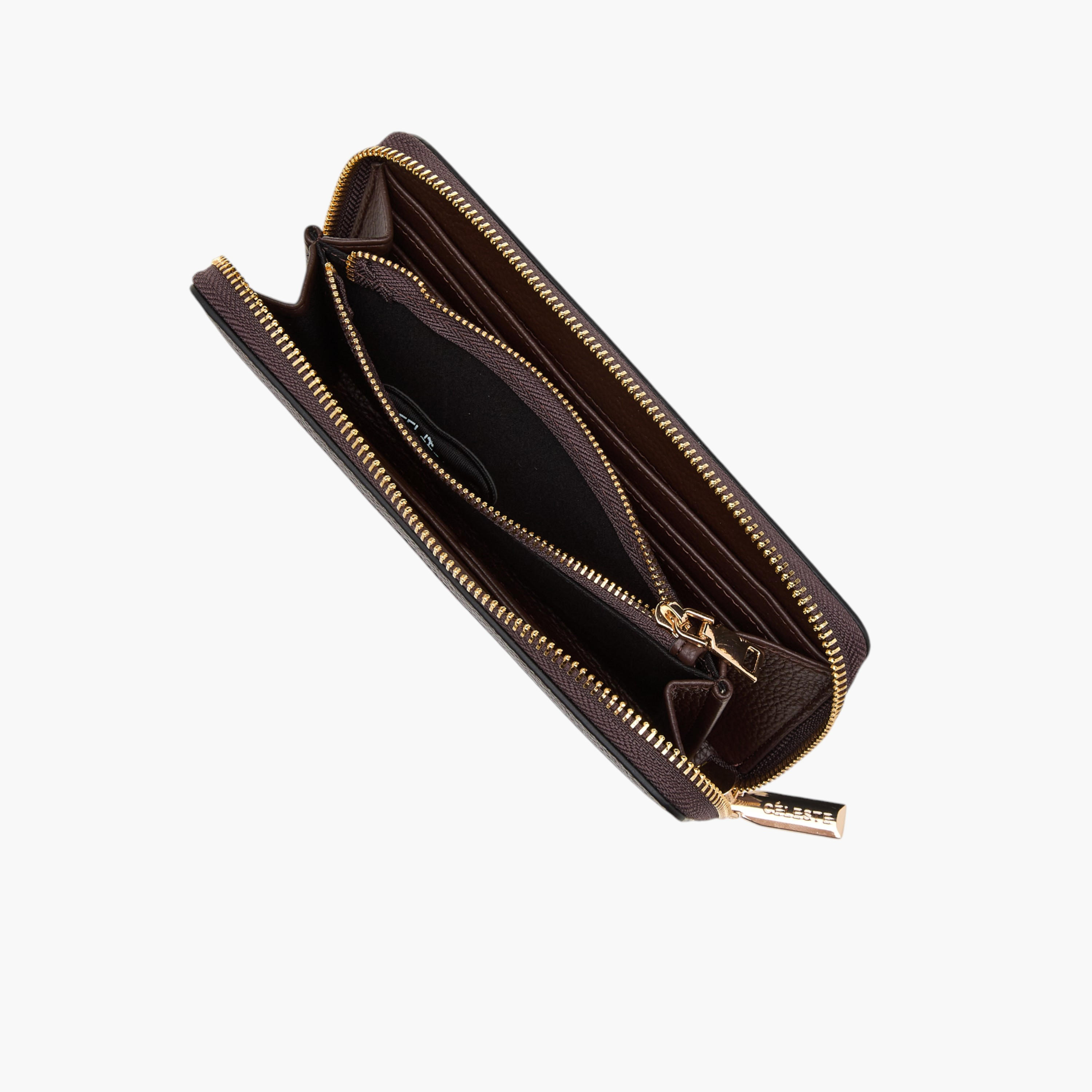 Celeste Monogram Print Wallet with Zip Closure-women-bagsandwallets-wallets-image-5