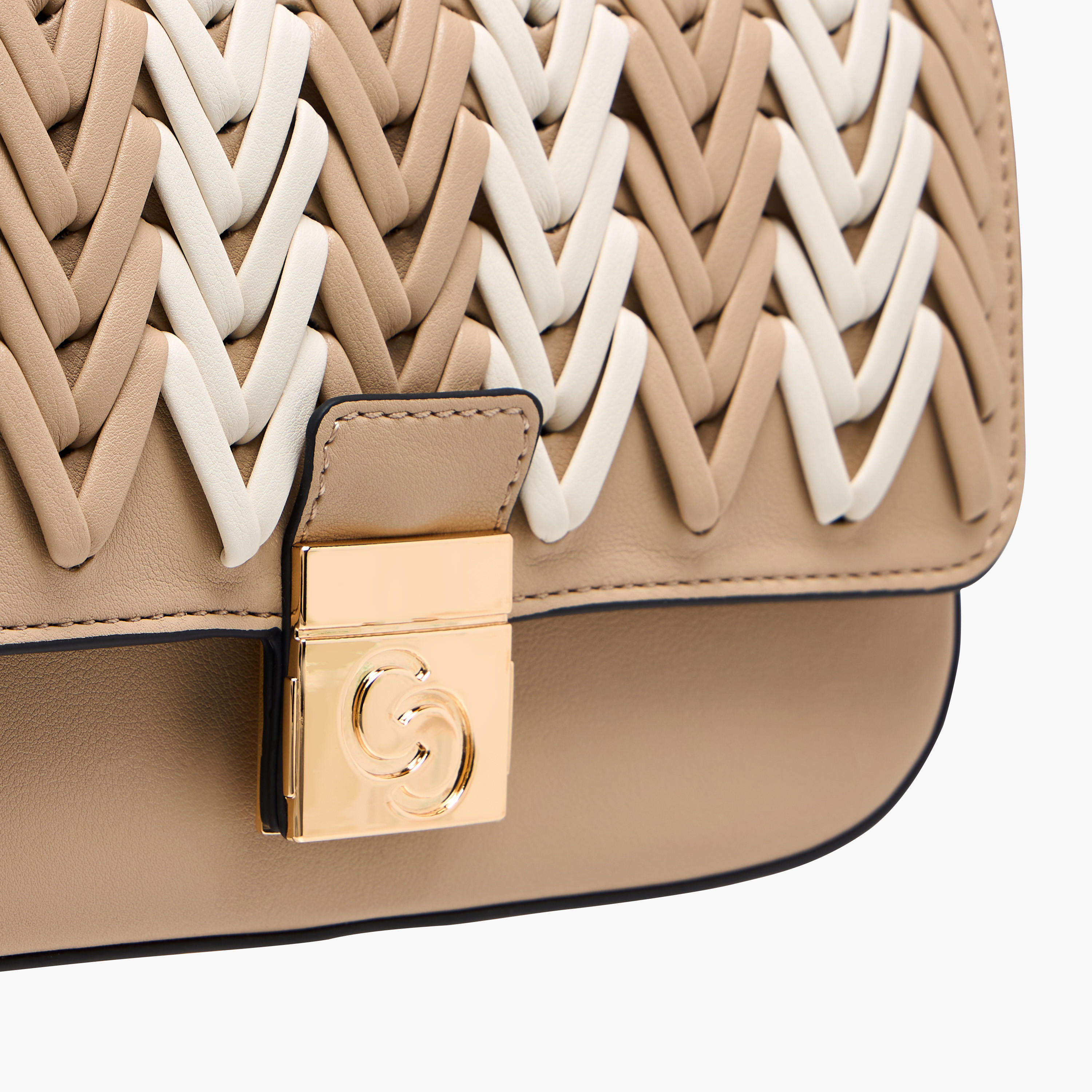 Celeste Textured Crossbody Bag with Flap Closure and Chain Strap-women-bagsandwallets-handbags-image-5