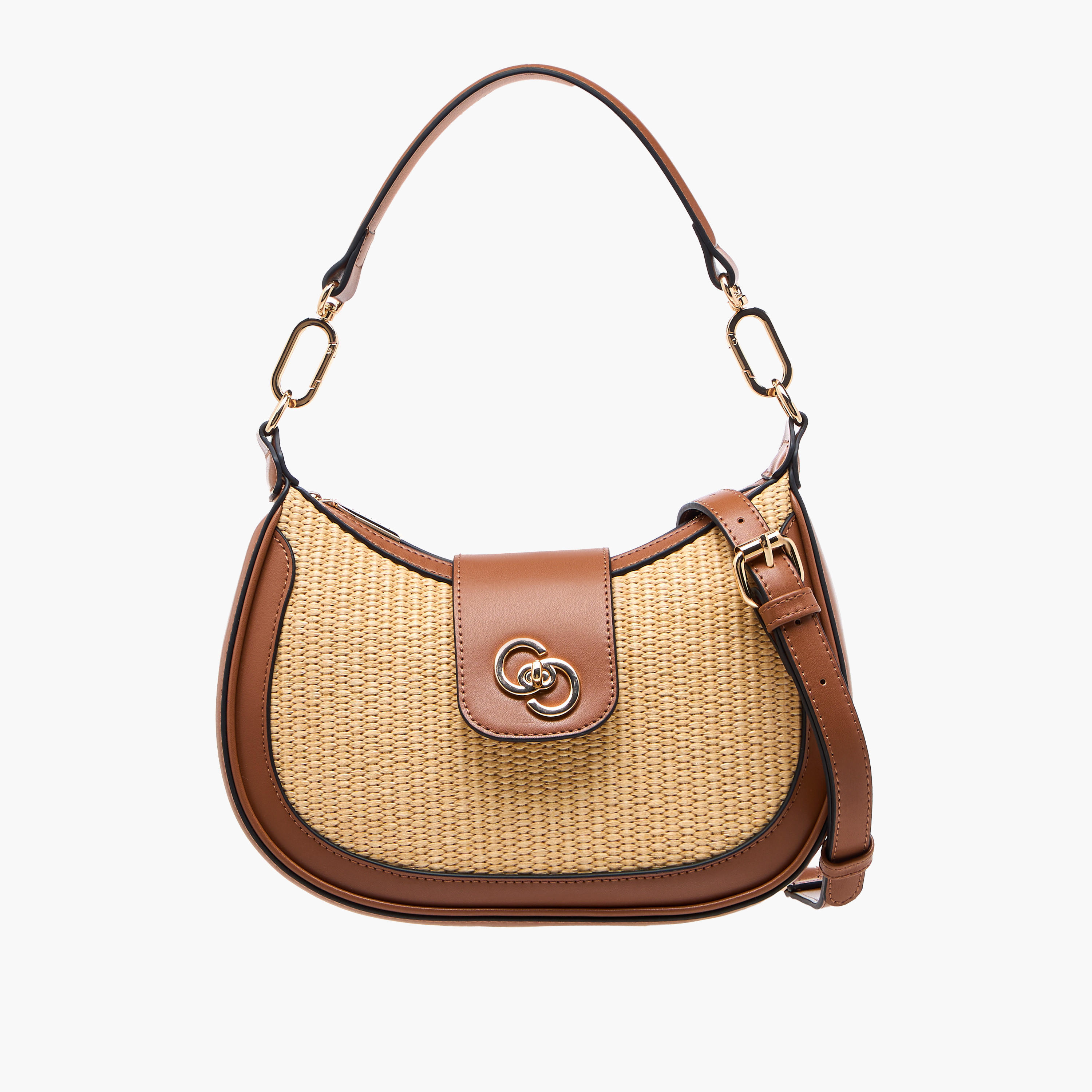 شنطة كتف بارزة الملمس وحزام قابل للفصل وسحاب إغلاق من سيليست-women-bagsandwallets-handbags-image-8