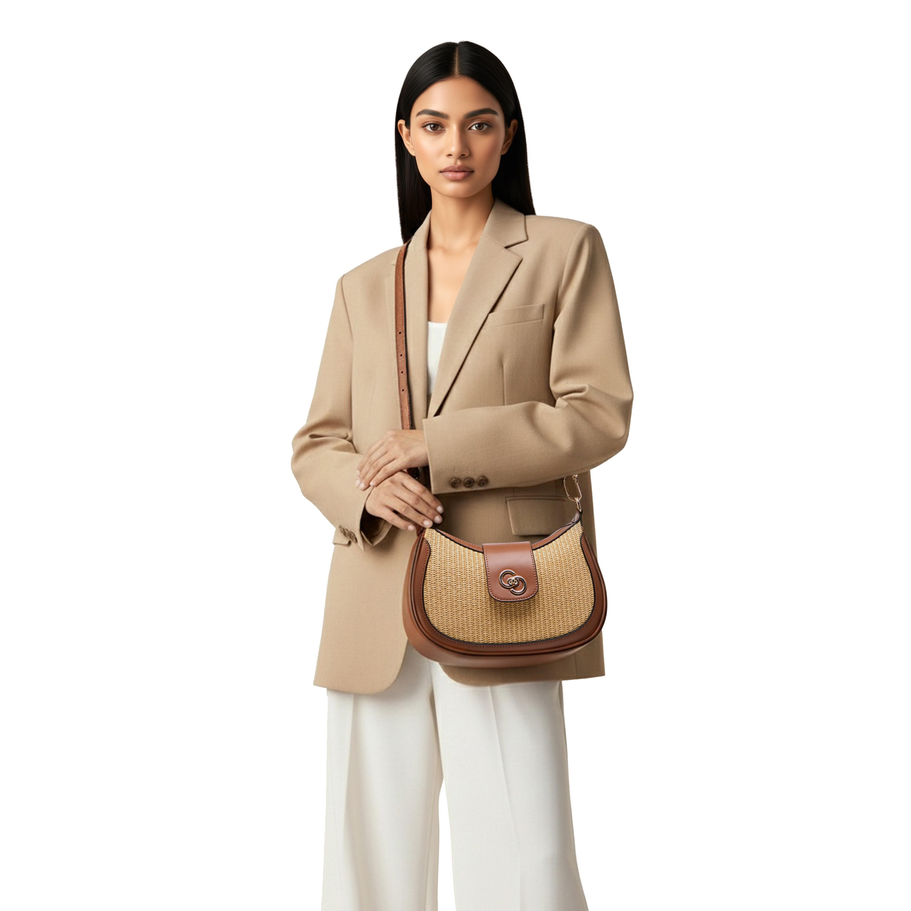 شنطة كتف بارزة الملمس وحزام قابل للفصل وسحاب إغلاق من سيليست-women-bagsandwallets-handbags-image-7