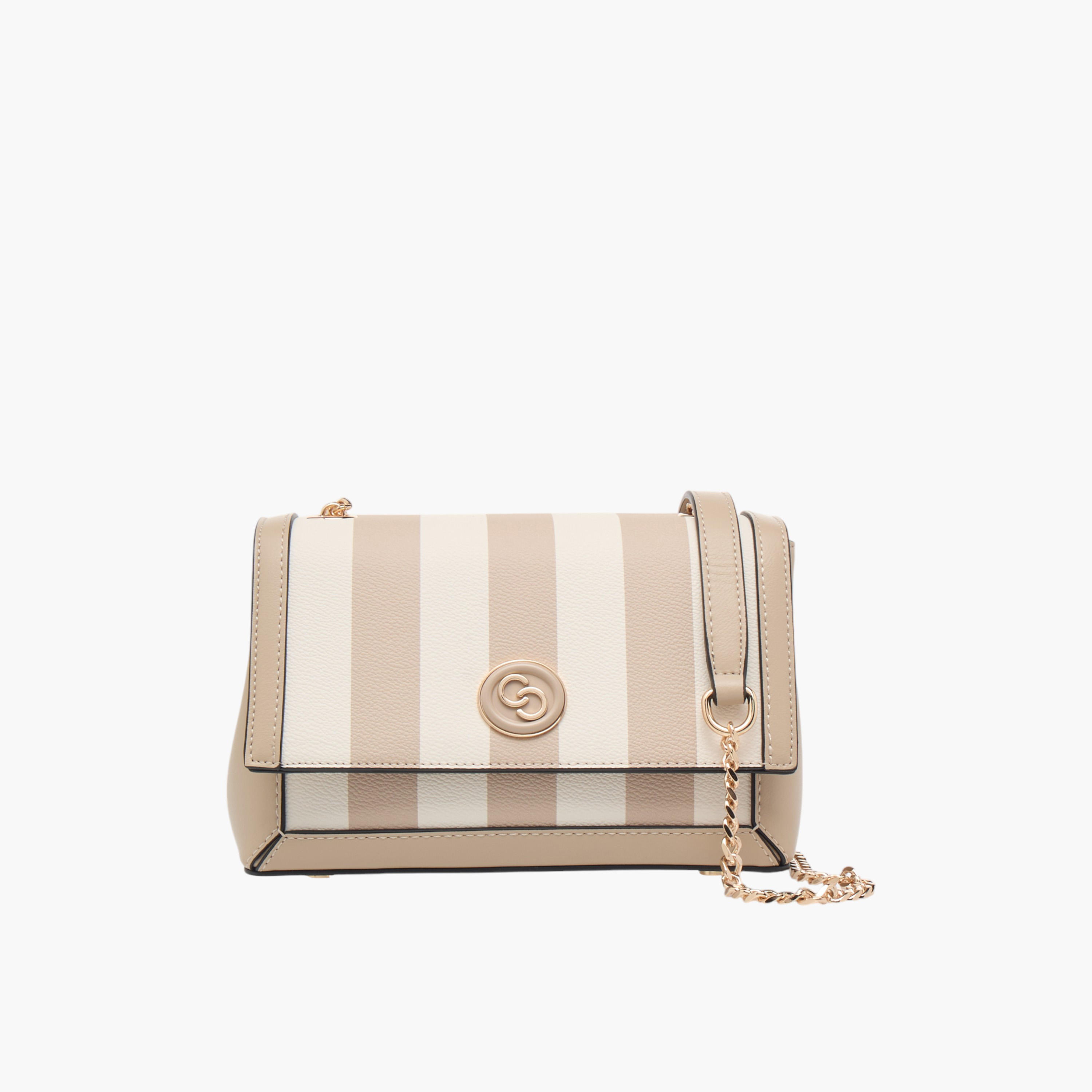 شنطة كروس بودي مخططة بحزام سلسلة من سيليست-women-bagsandwallets-handbags-image-1