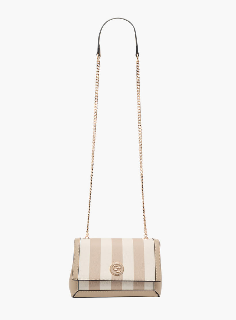 شنطة كروس بودي مخططة بحزام سلسلة من سيليست-women-bagsandwallets-handbags-image-3